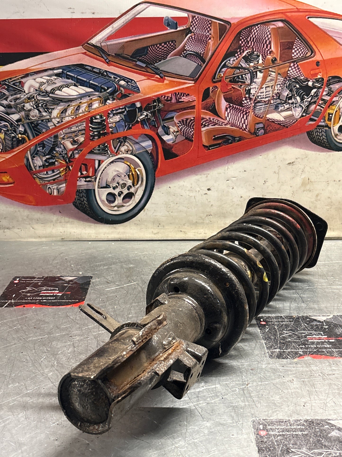 Porsche 944 Turbo front right shock absorber, used 95134303205