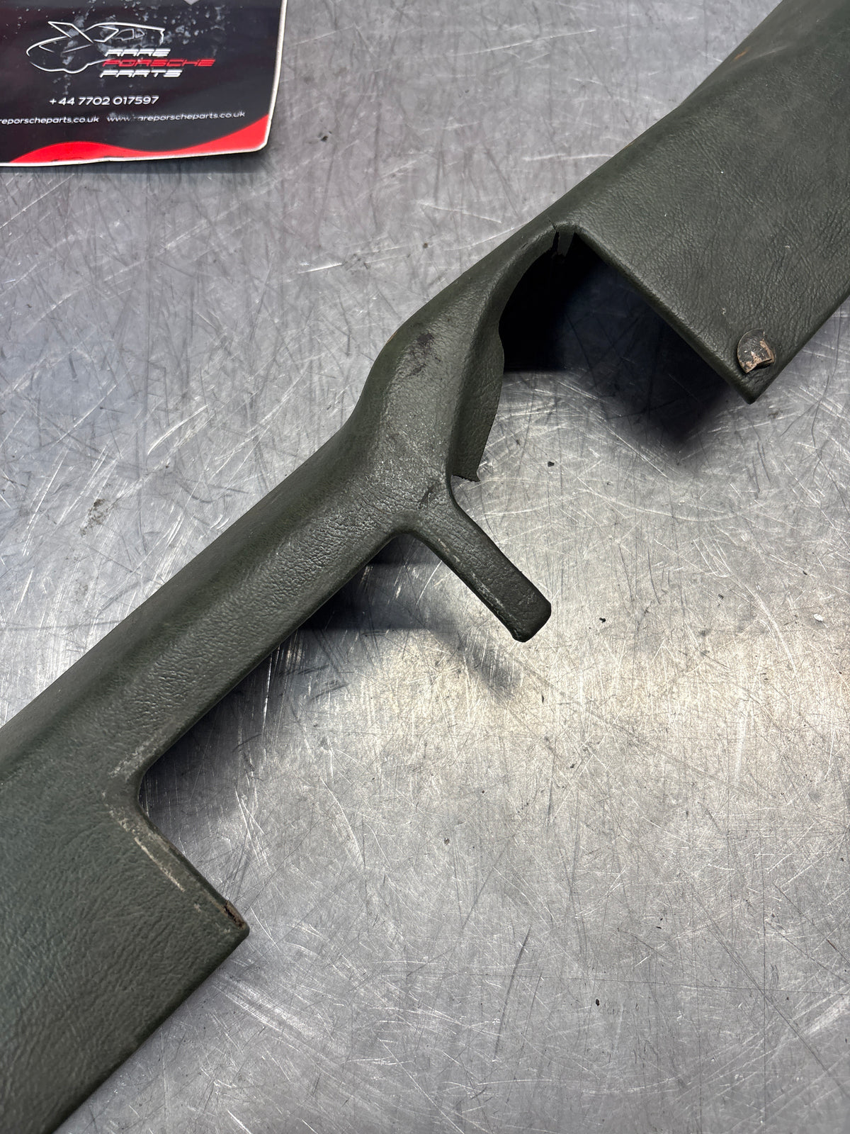Porsche 928 tailgate interior trim, used, green 92855504705