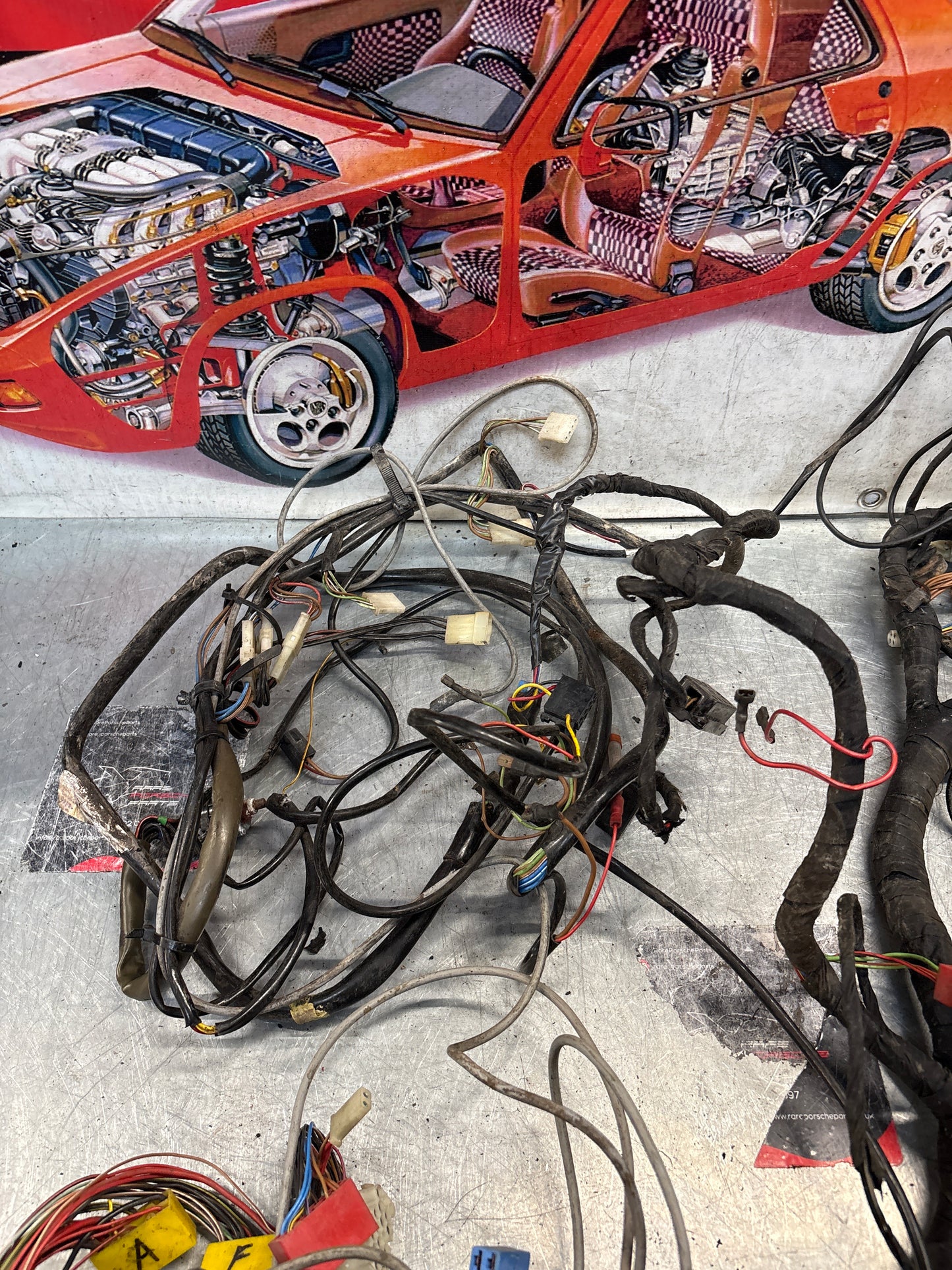 Porsche 928 1982/83 interior wiring loom, 92861200320, spares or repair