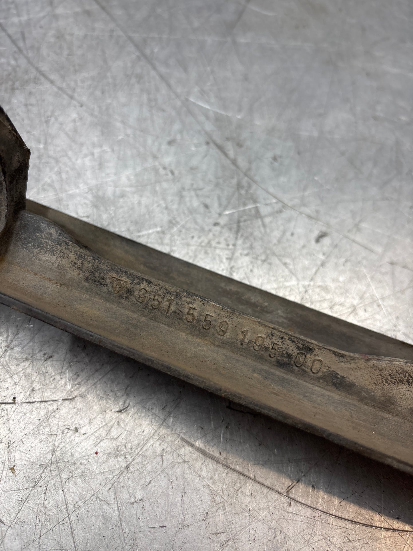 Porsche 944 lower door sill trim molding left side, used 95155919500