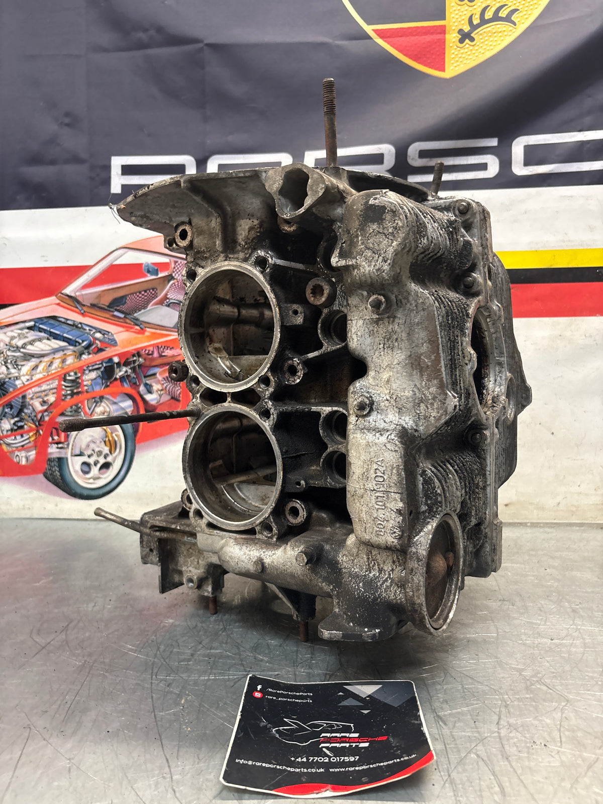 Porsche 914 1.7L engine case, used EA045825