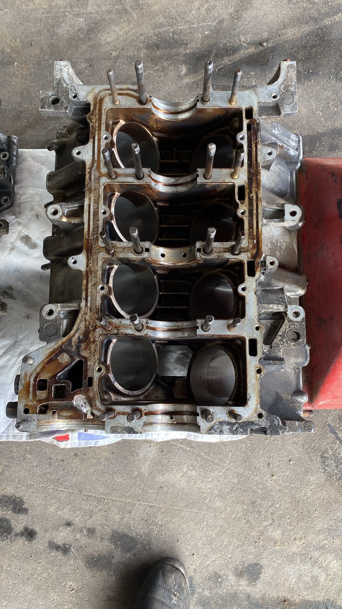 Blocco motore Porsche 928 M28/12 4.7 per ricambi o riparazione