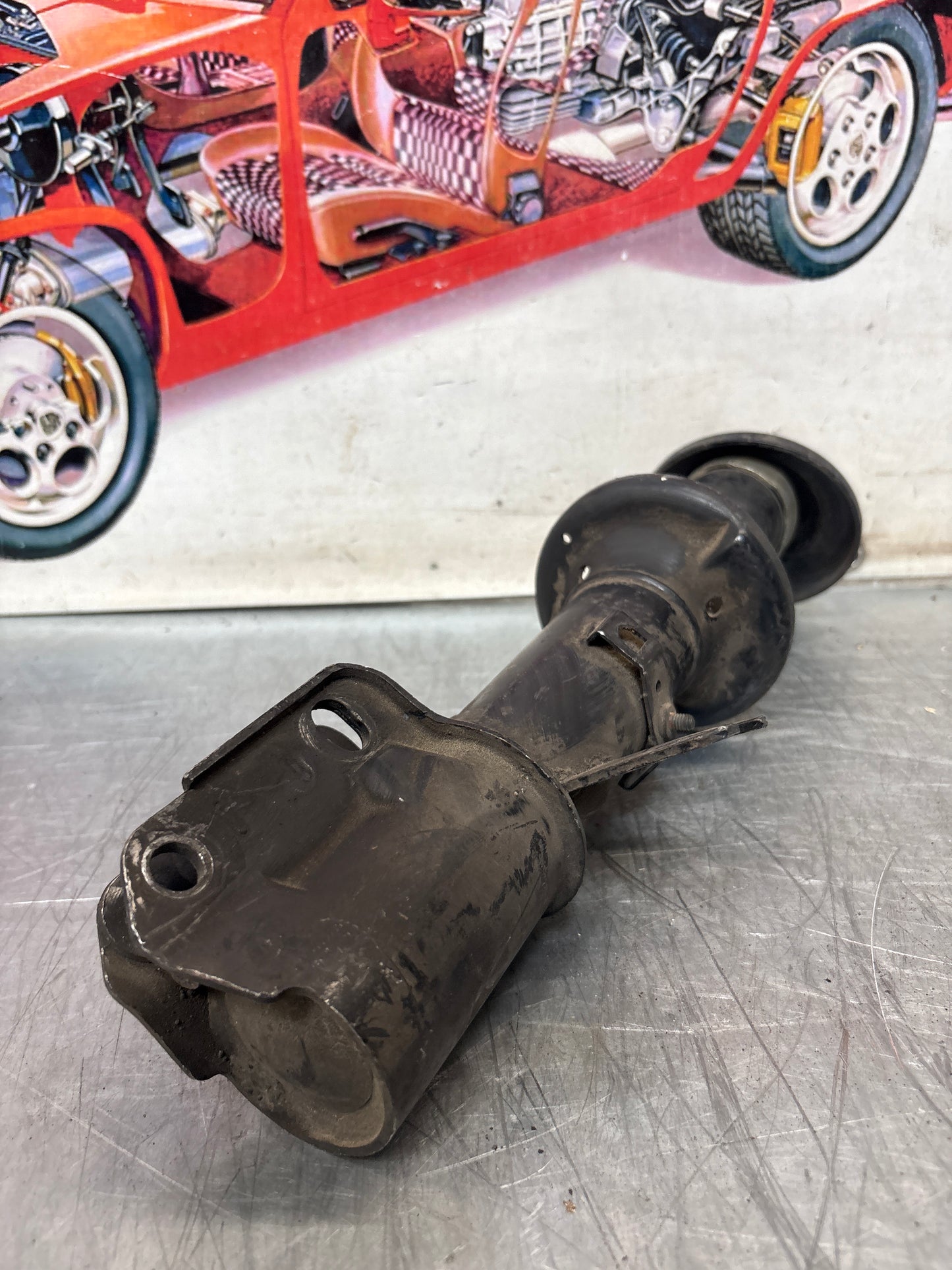 Porsche 944 Front left shock absorber, used 95134303112