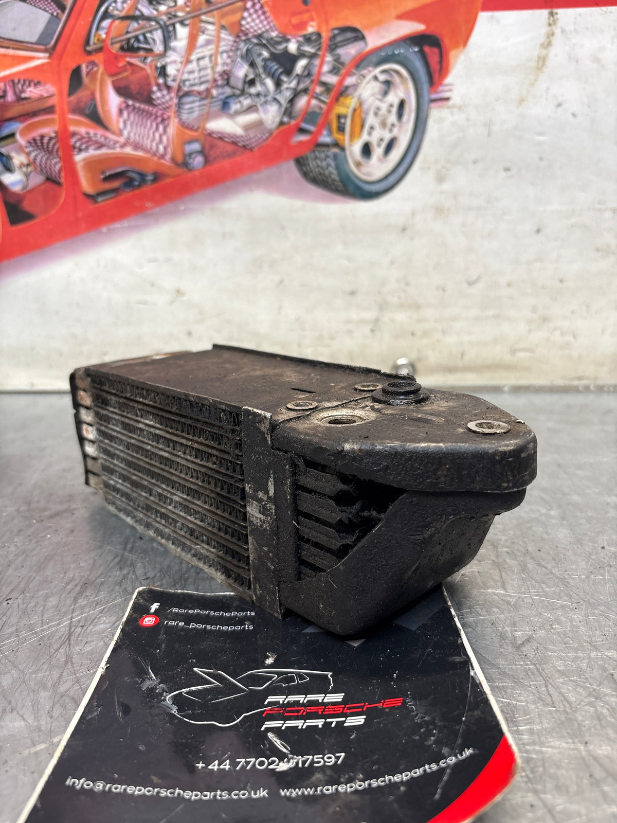 Porsche 914 oil cooler, used 021117021B