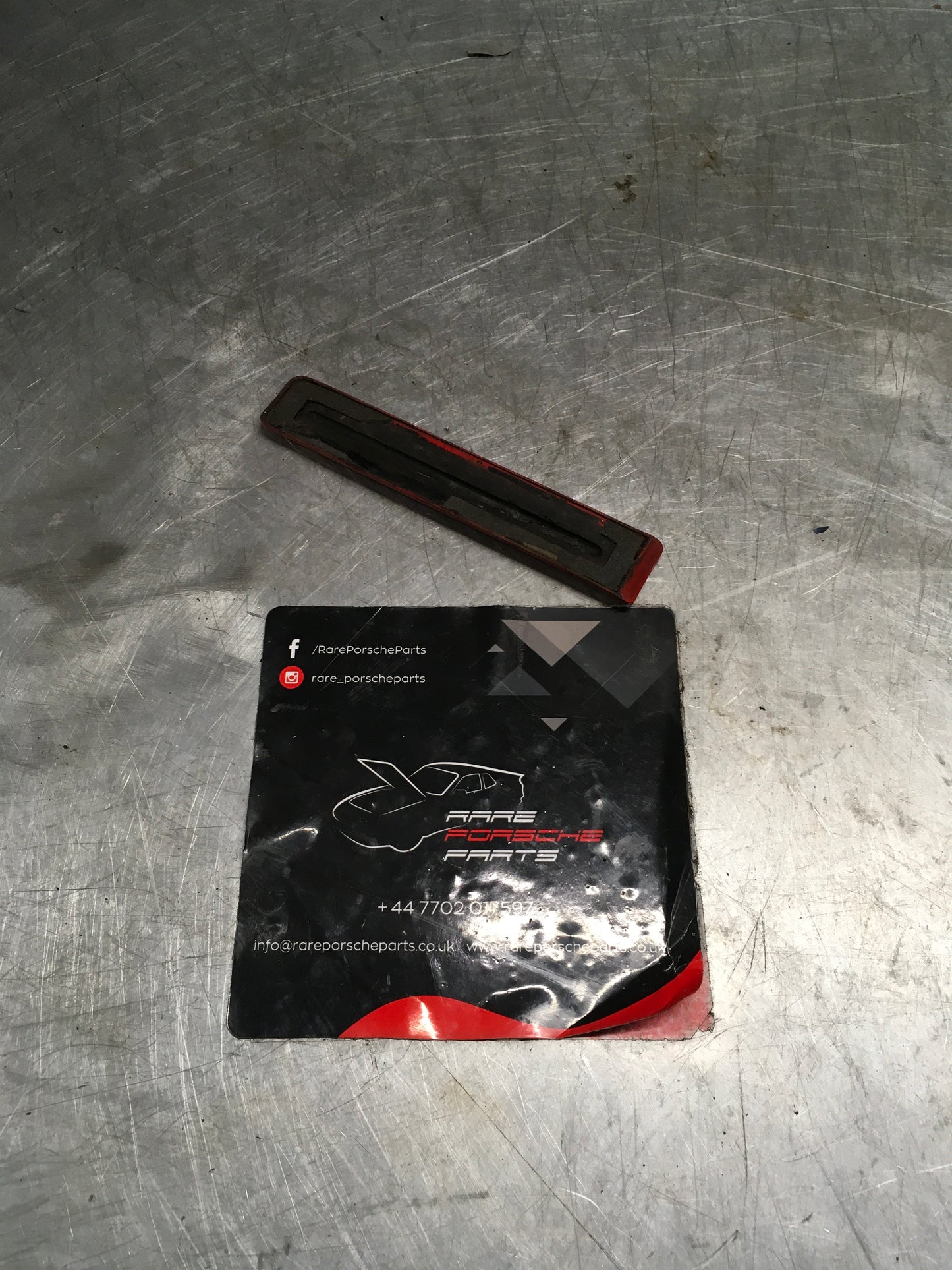 Porsche 944 front door bump moulding trim, used 93155913700