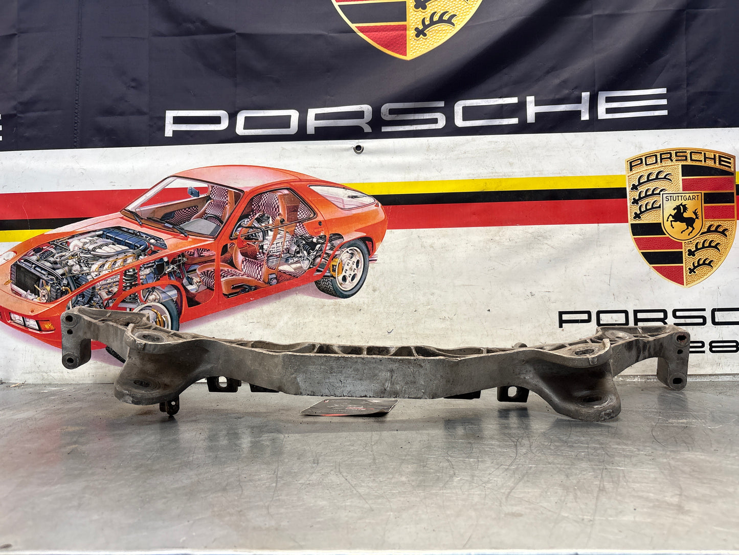 Porsche 928 rear gearbox subframe, used 92833113112