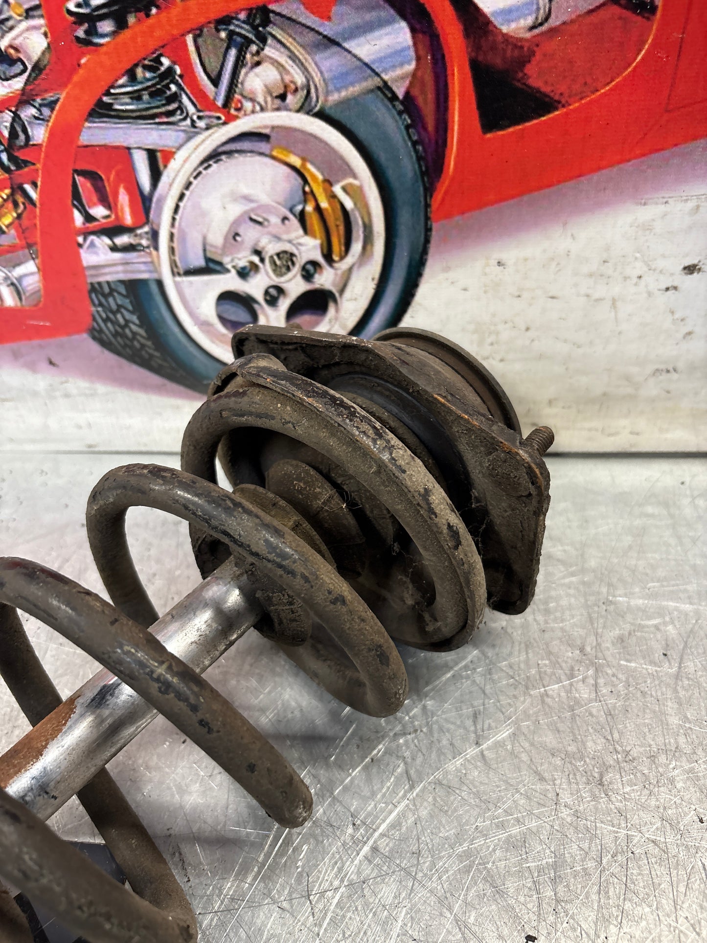 Porsche 924 Front shock absorber, used 477412031E