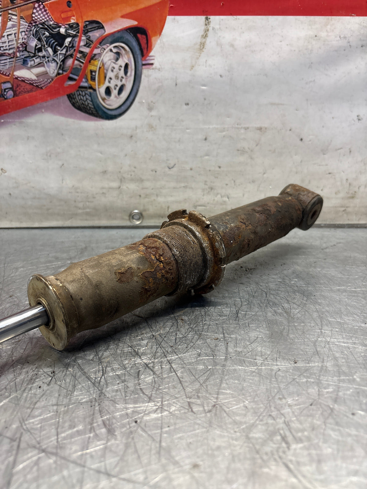 Porsche 911 964 rear shock absorber, used 96433305700