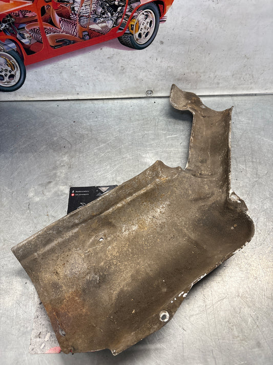 Porsche 928 80-82 rear heat shield protection plate, used 92850493104