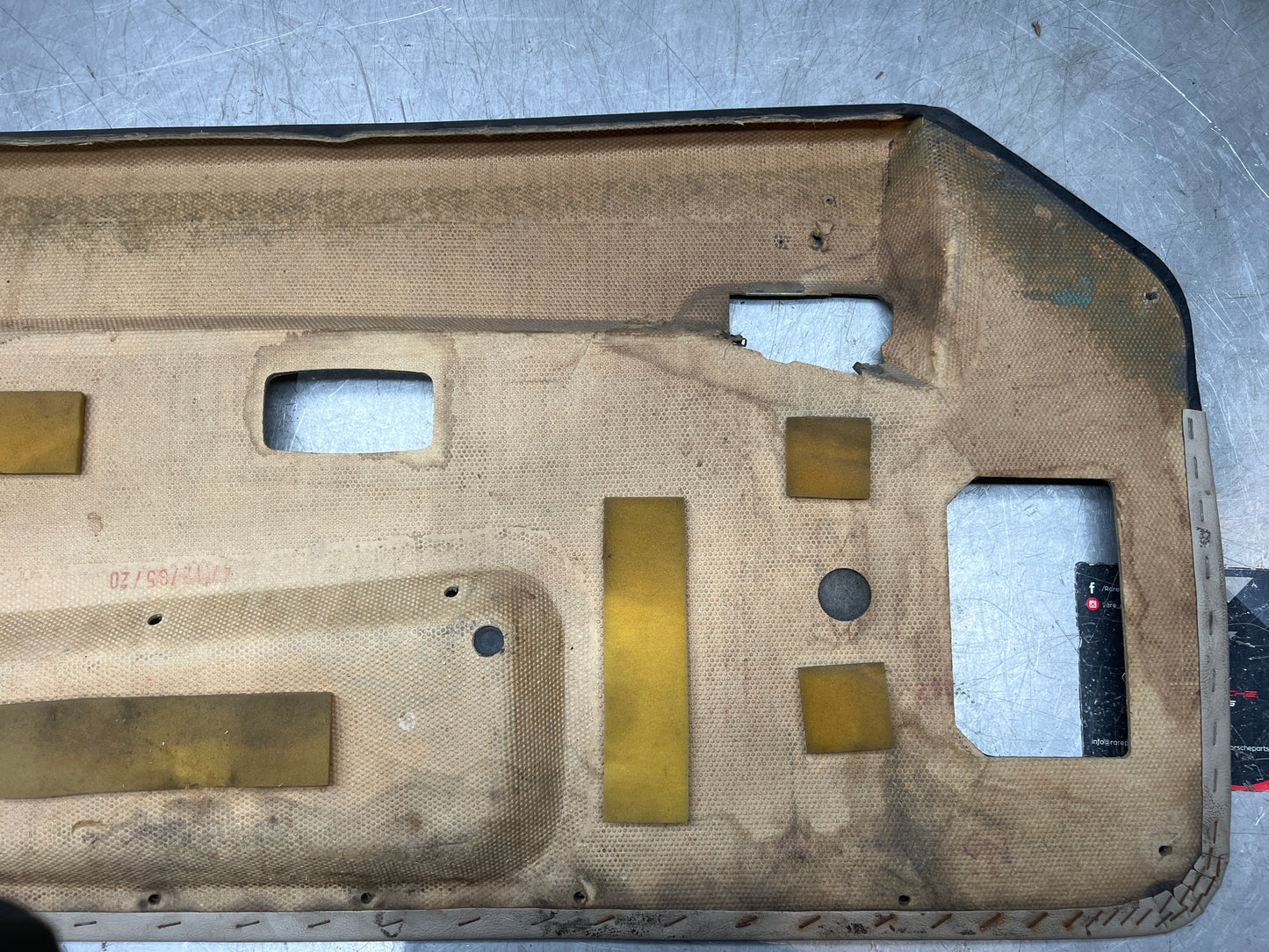 Porsche 944 right door card black / cream for late cars from 85.5 944555018