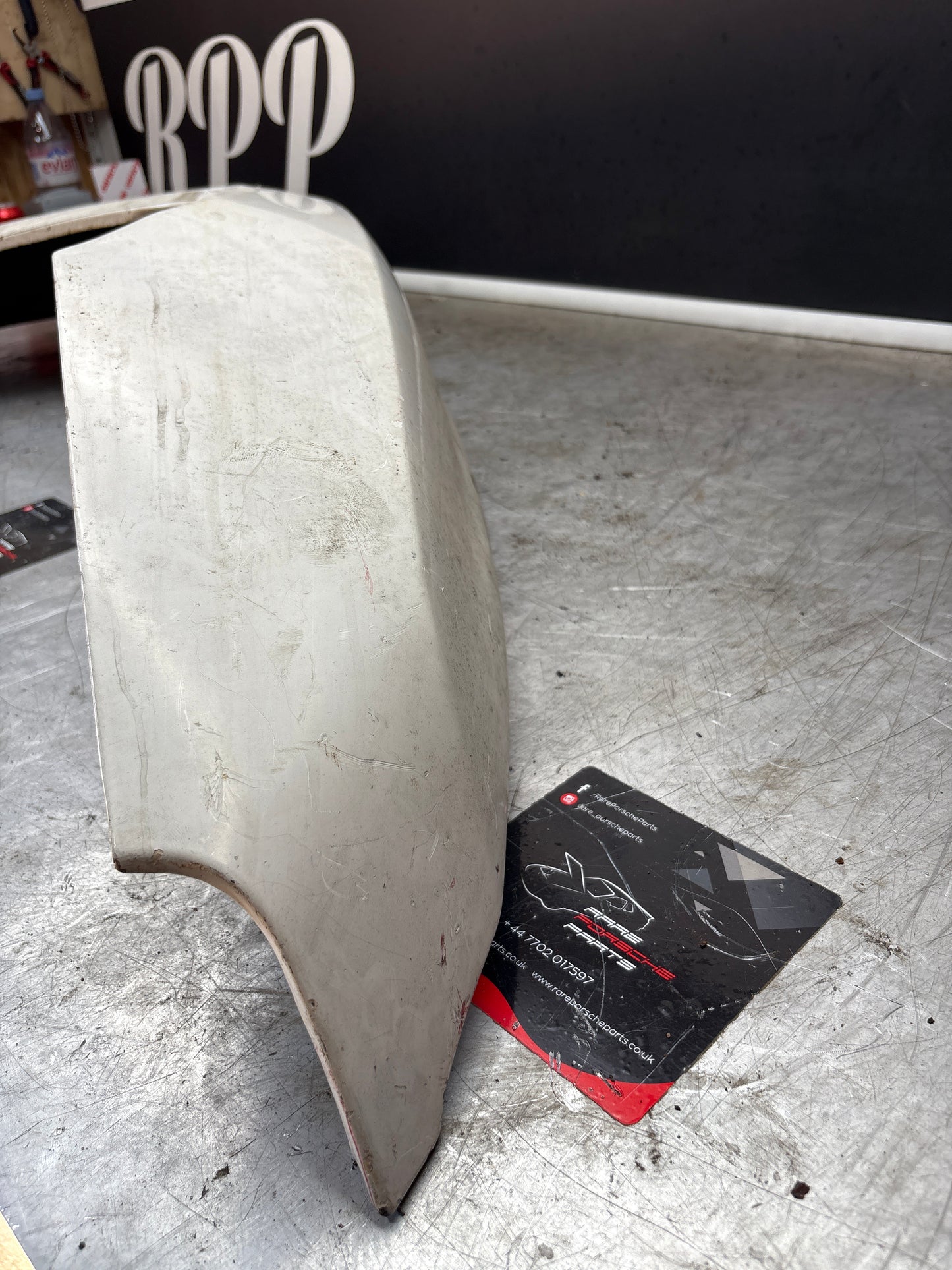 Porsche 944, early front right wing, in need of repair
