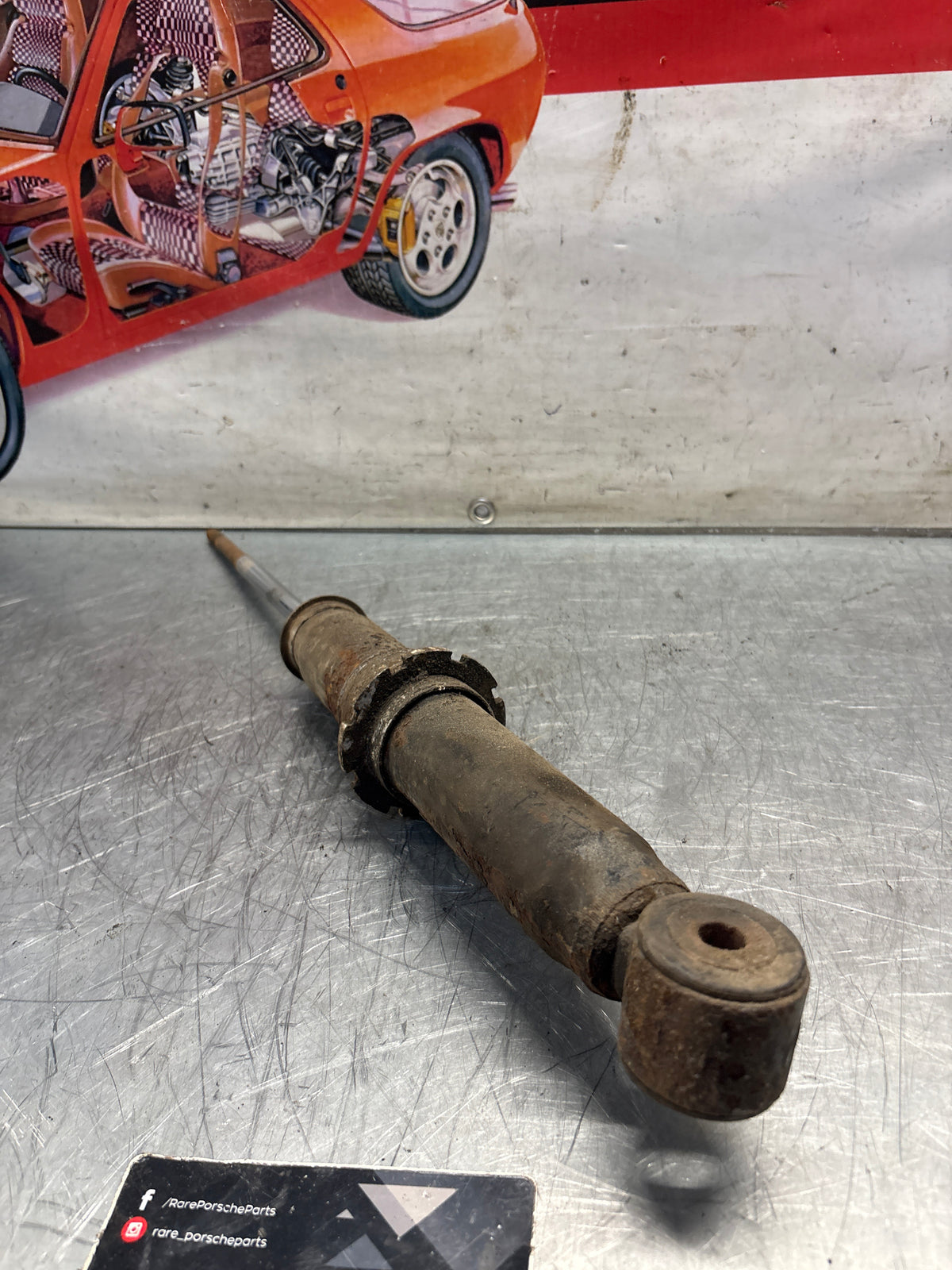 Porsche 911 964 rear shock absorber, used 96433305700