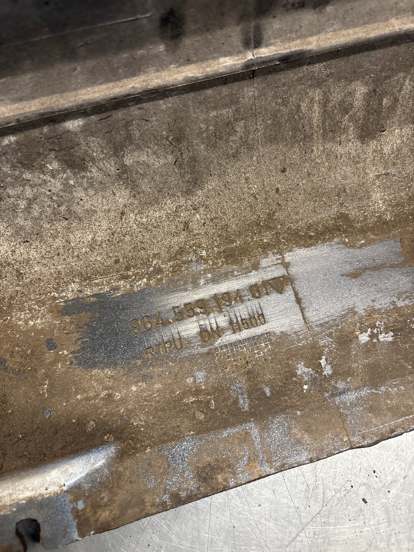 Porsche 911 964 right side sill cover, used 96455919401