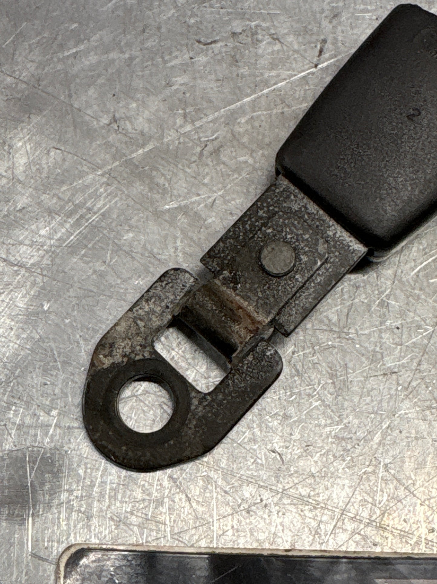 Porsche 928 rear seatbelt anchor clasp retainer, buckle, used 92880305102