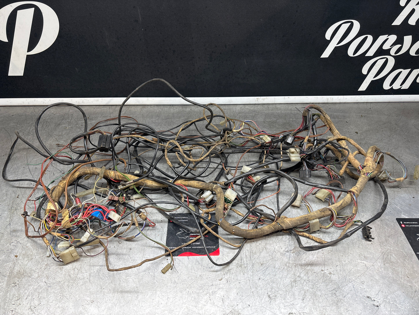 Porsche 944 1983 interior wiring loom, front (dash) section, used, with sunroof