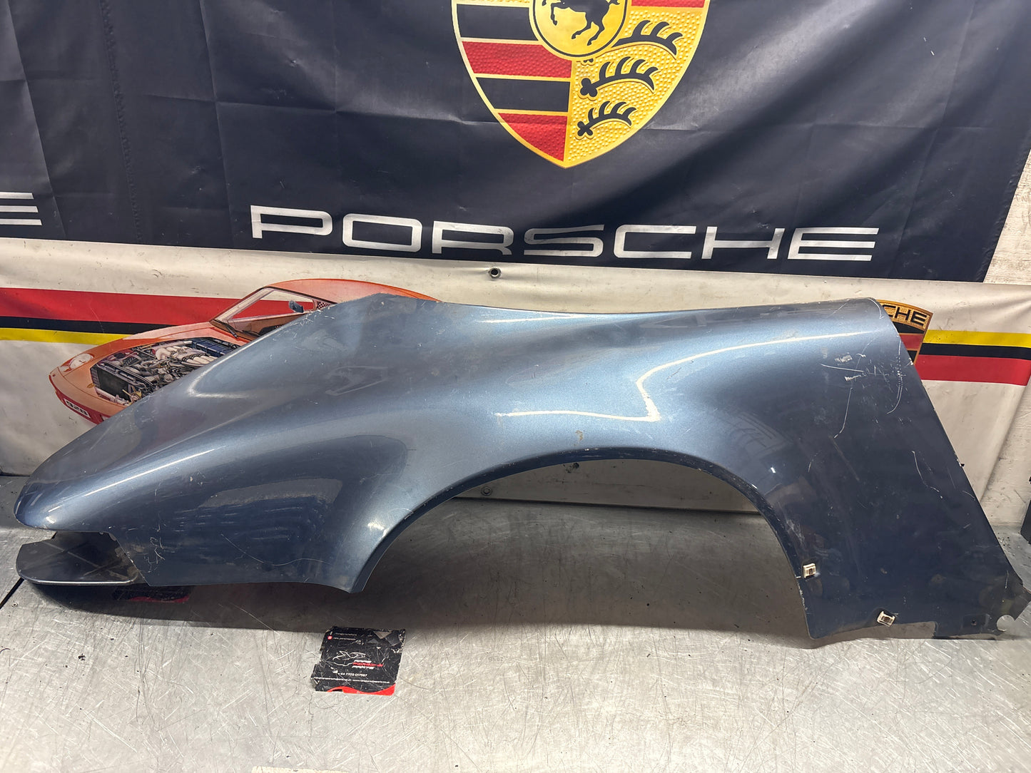 Porsche 911 964 rear right fender cut, used 96450306201