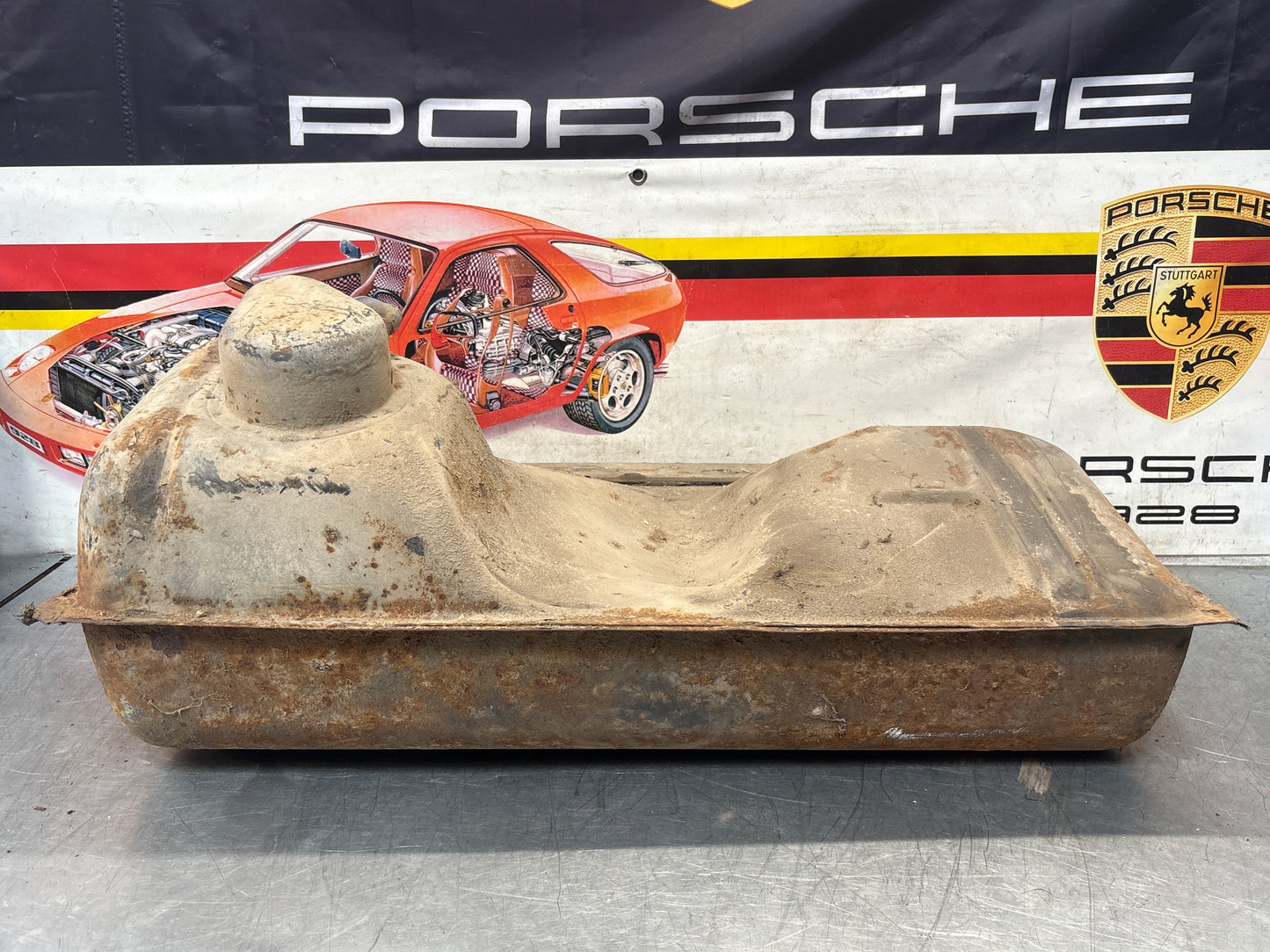 Porsche 924 944 metal fuel tank 477201021F used