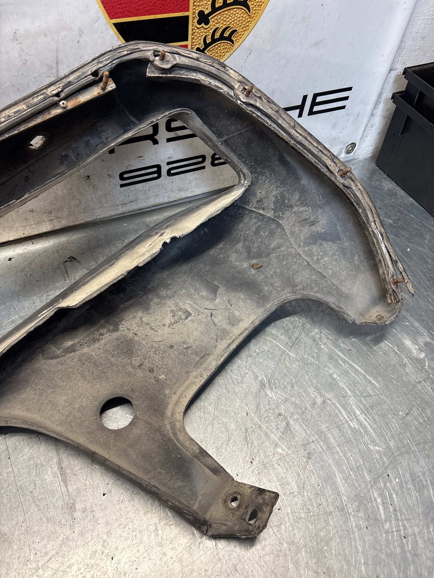 Porsche 928 front bumper cover panel, used 92850501306