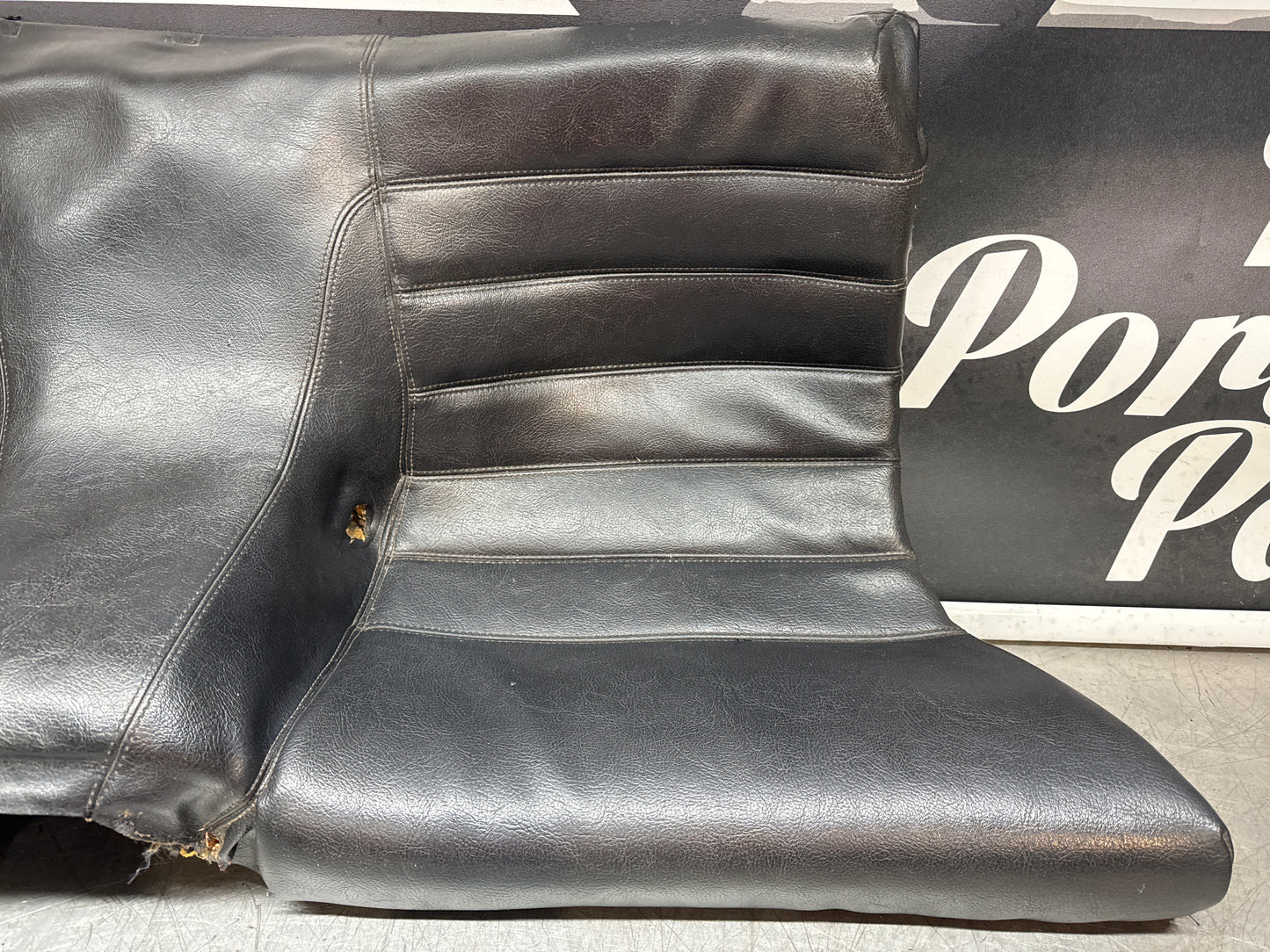 Porsche 924 / 944 Rear seats, Black Leather. Used