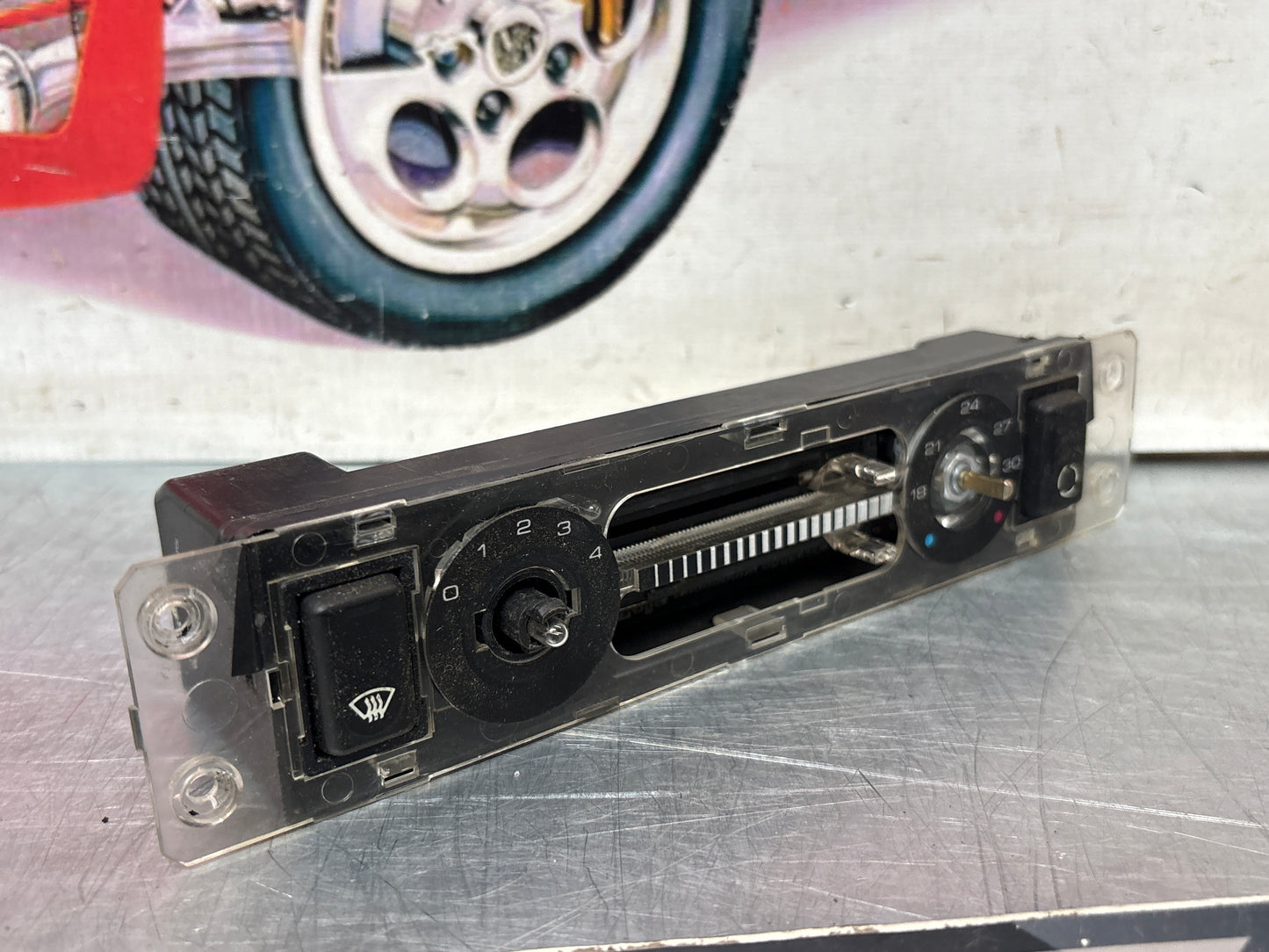 Porsche 944 climate heater control switch unit 85.5-91 years. 94465302103 used