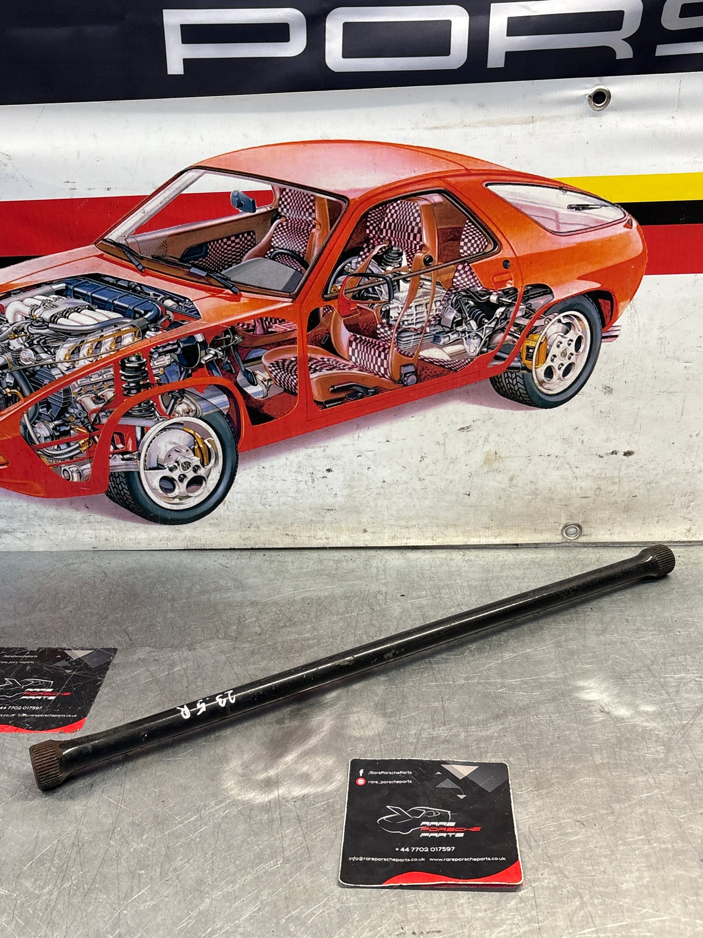 Porsche 924/944 rear right Torsion bar, used 94433311600 23,5mm