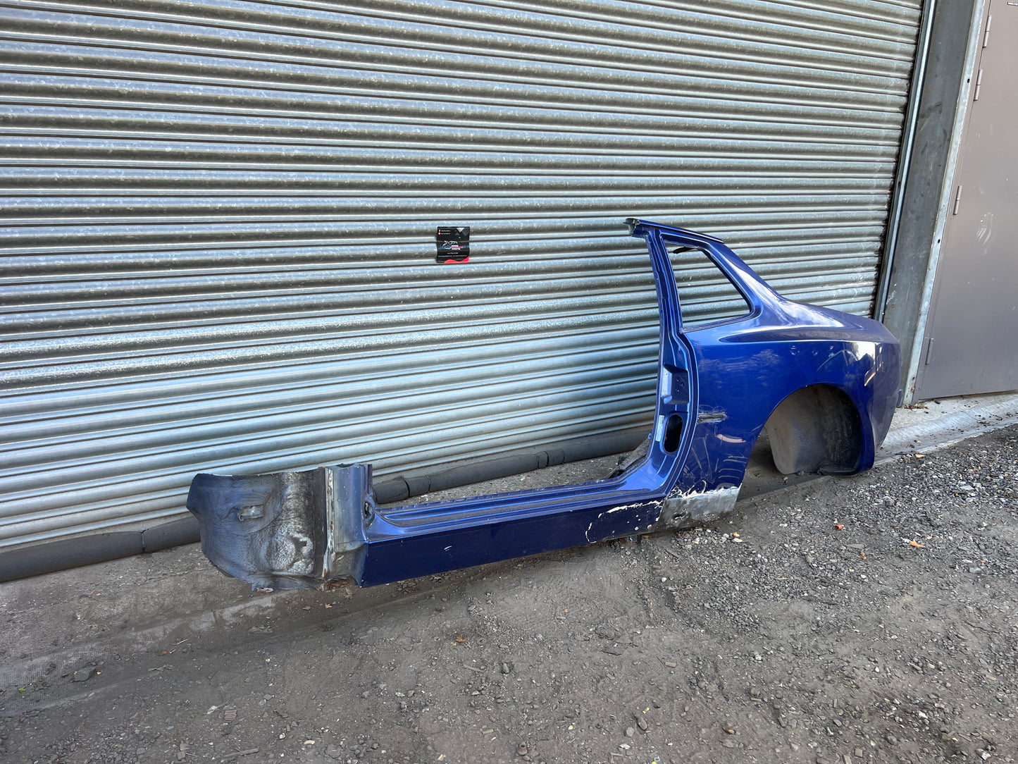 Porsche 944 left side cut, rear fender with sill 94450390303, 94450361102