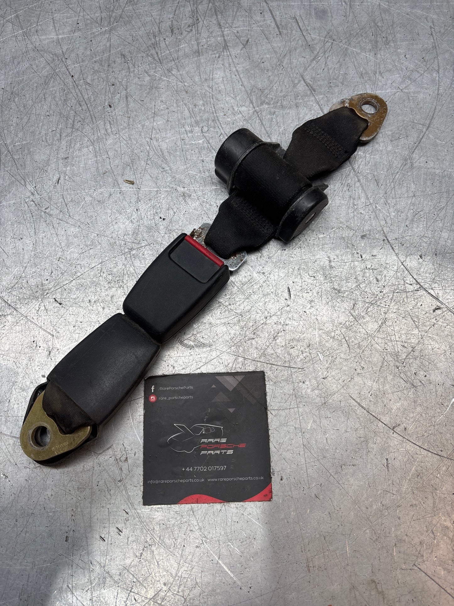 Porsche 924 944 2 point rear seat  belt with buckle 477857787C used
