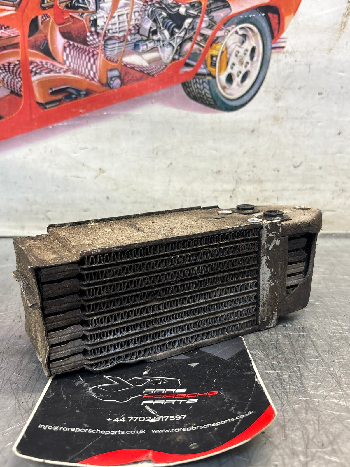Porsche 914 oil cooler, used 021117021B