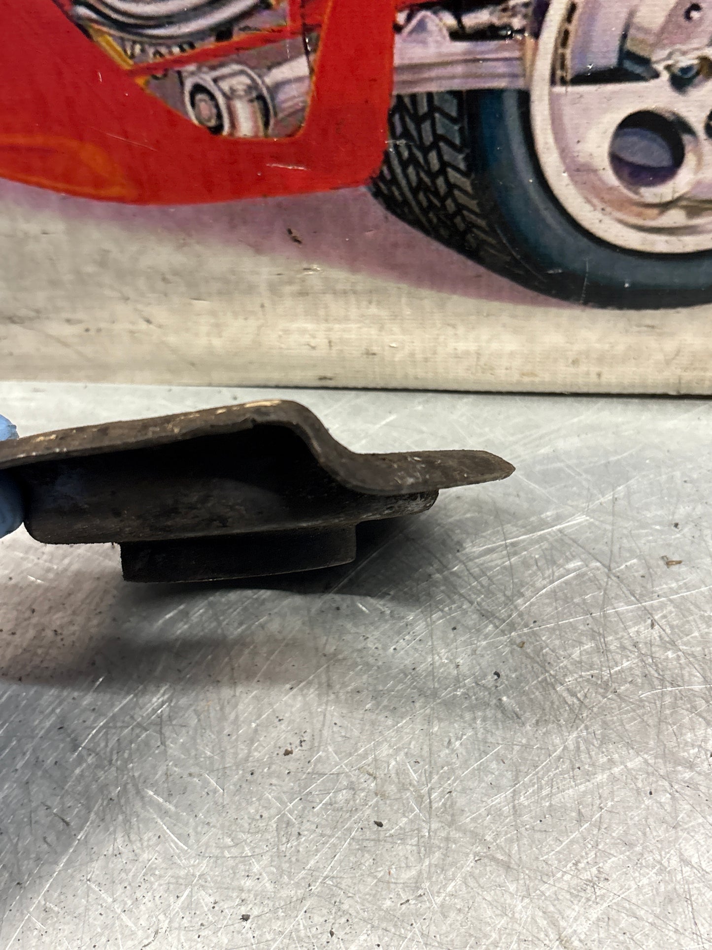 Porsche 928 front shock absorber spring plate, used 92834352500