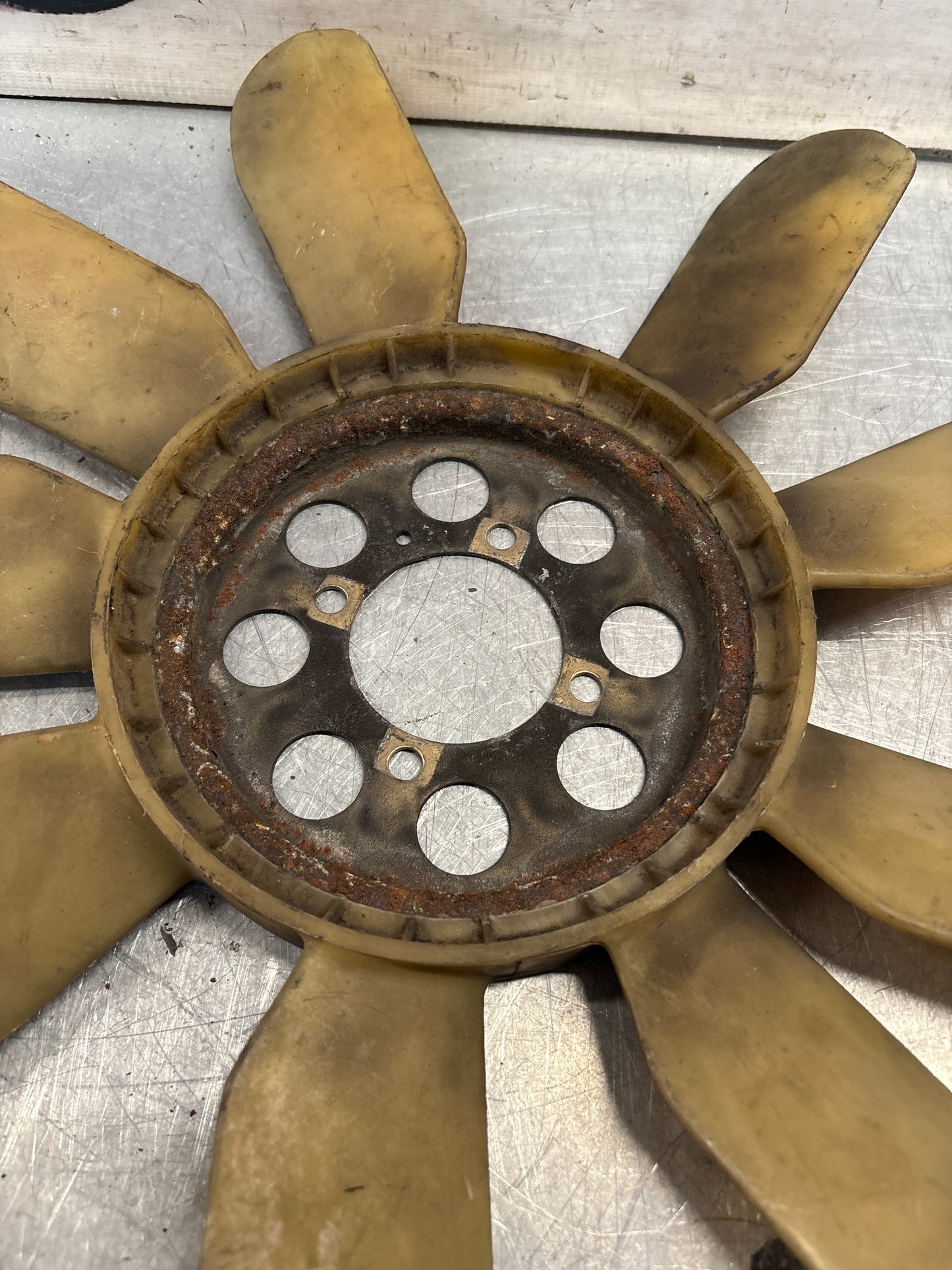 Porsche 928 late engine cooling fan, used 92810613701