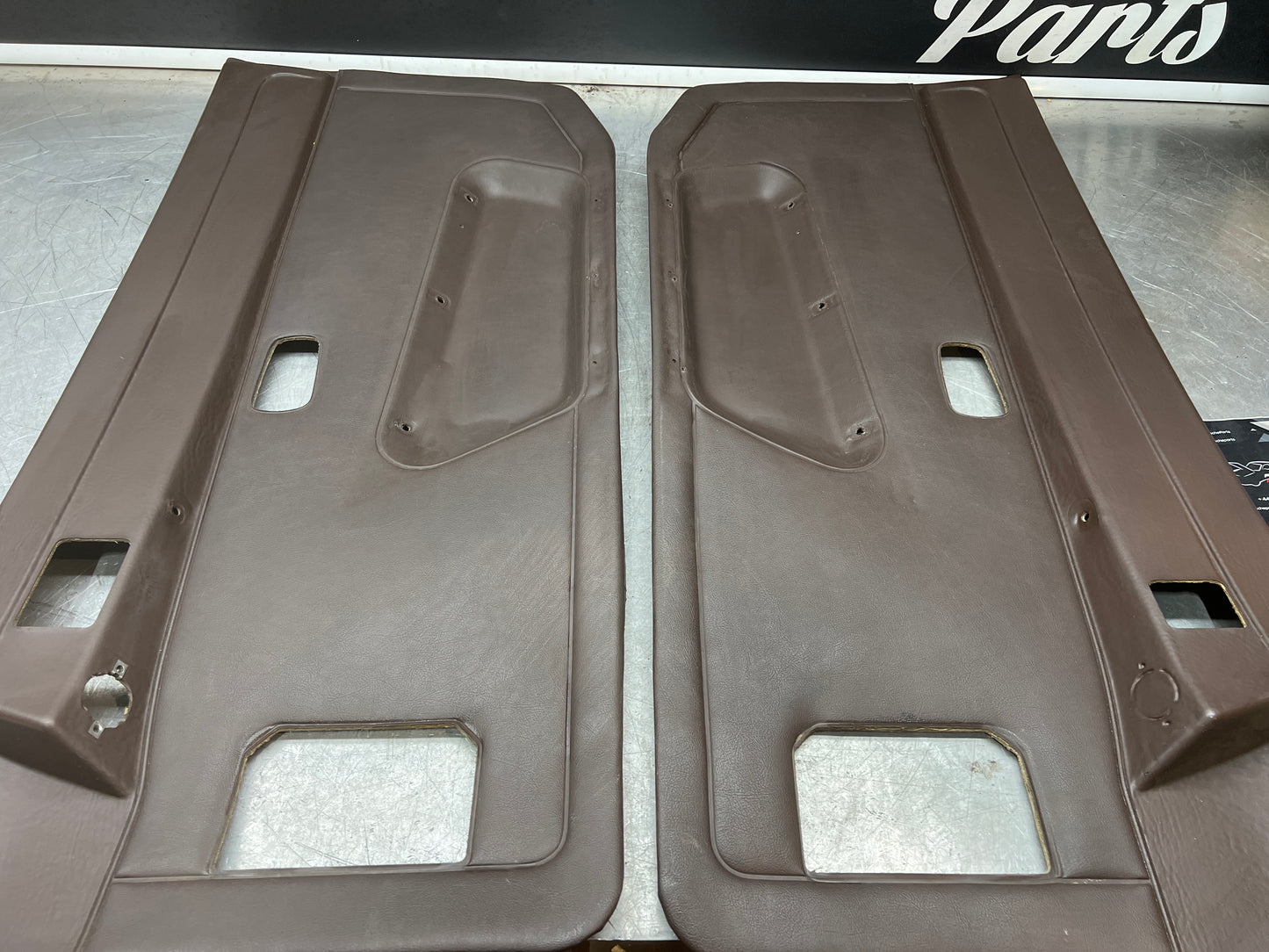 Porsche 924 944 -85.5 pair of Used RHD Porsche brown door cards, 478867011 / 478867012 used