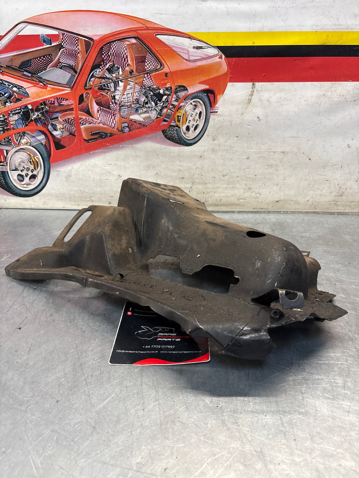 Porsche 914 cylinder cover heat shield, 022119300A Used