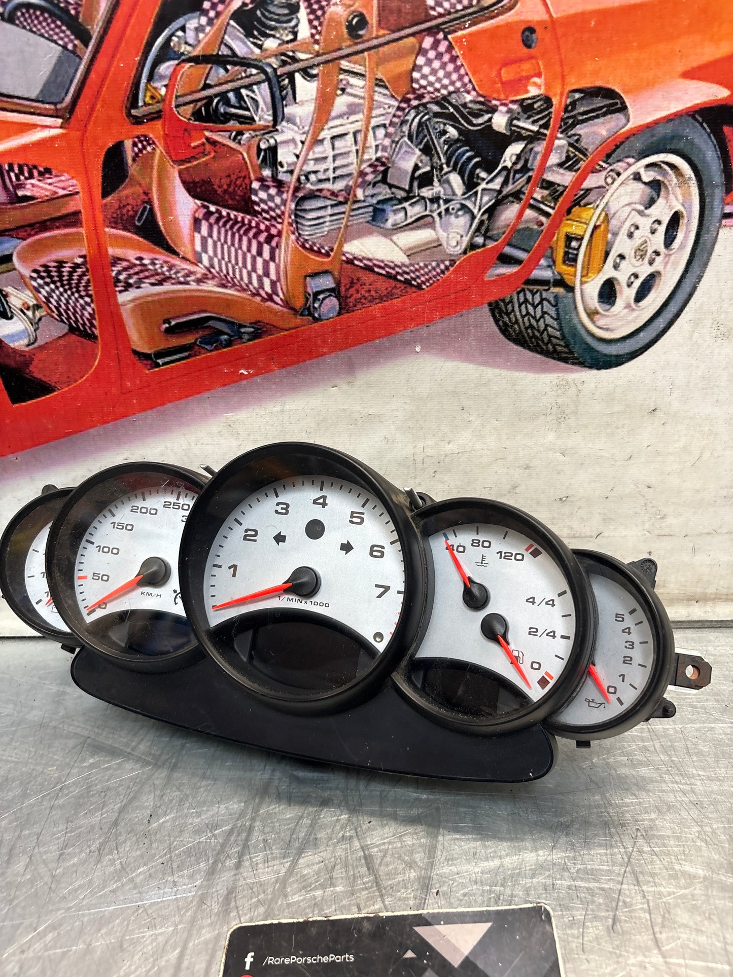 Porsche 996 911 Boxster instrument cluster, used 99664110501