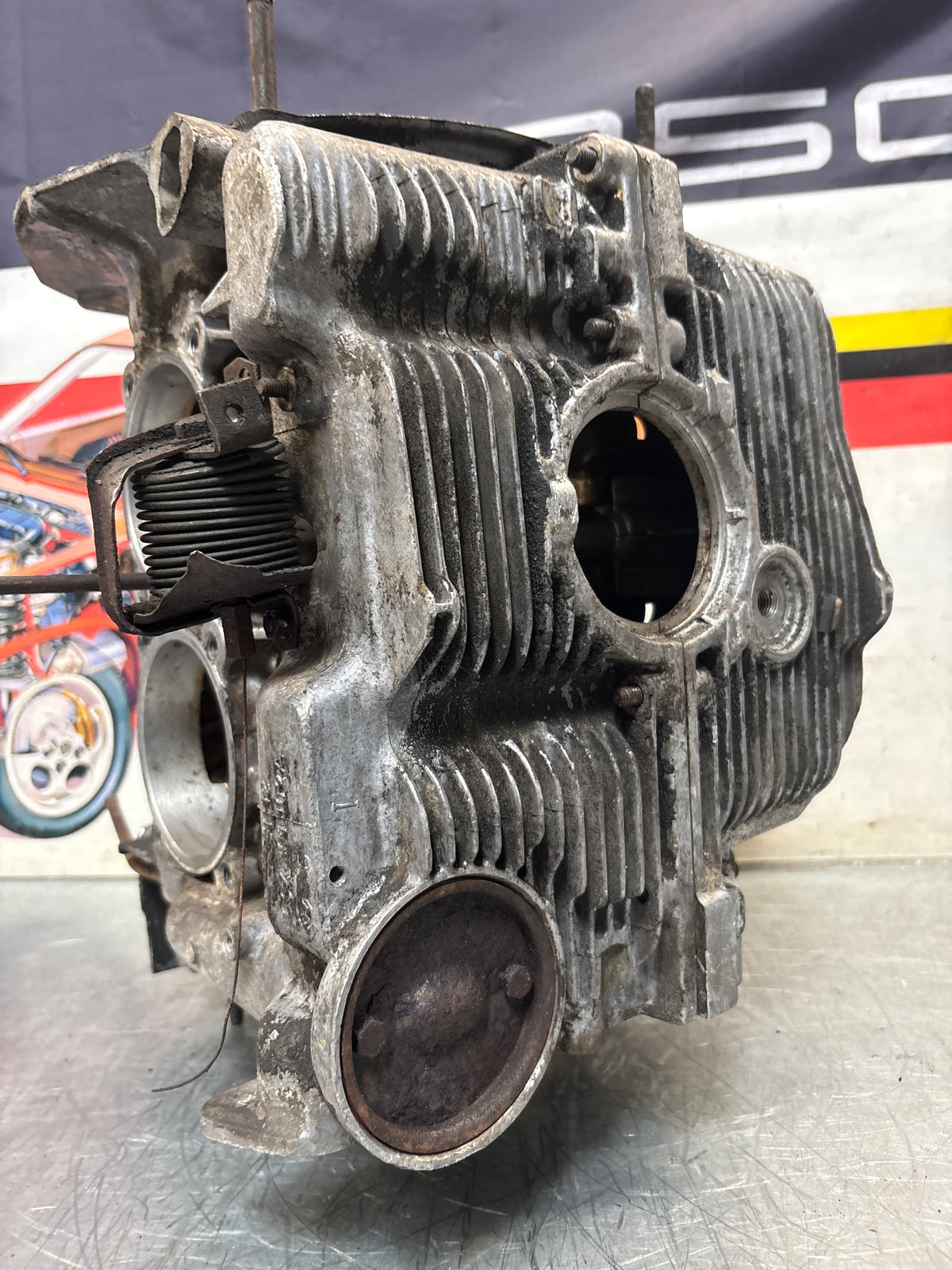 Porsche 914 1.8L engine case, used EC002622