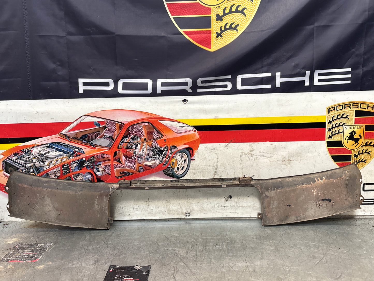 Porsche 924 Lower front valance, used, 94450303501  good condition