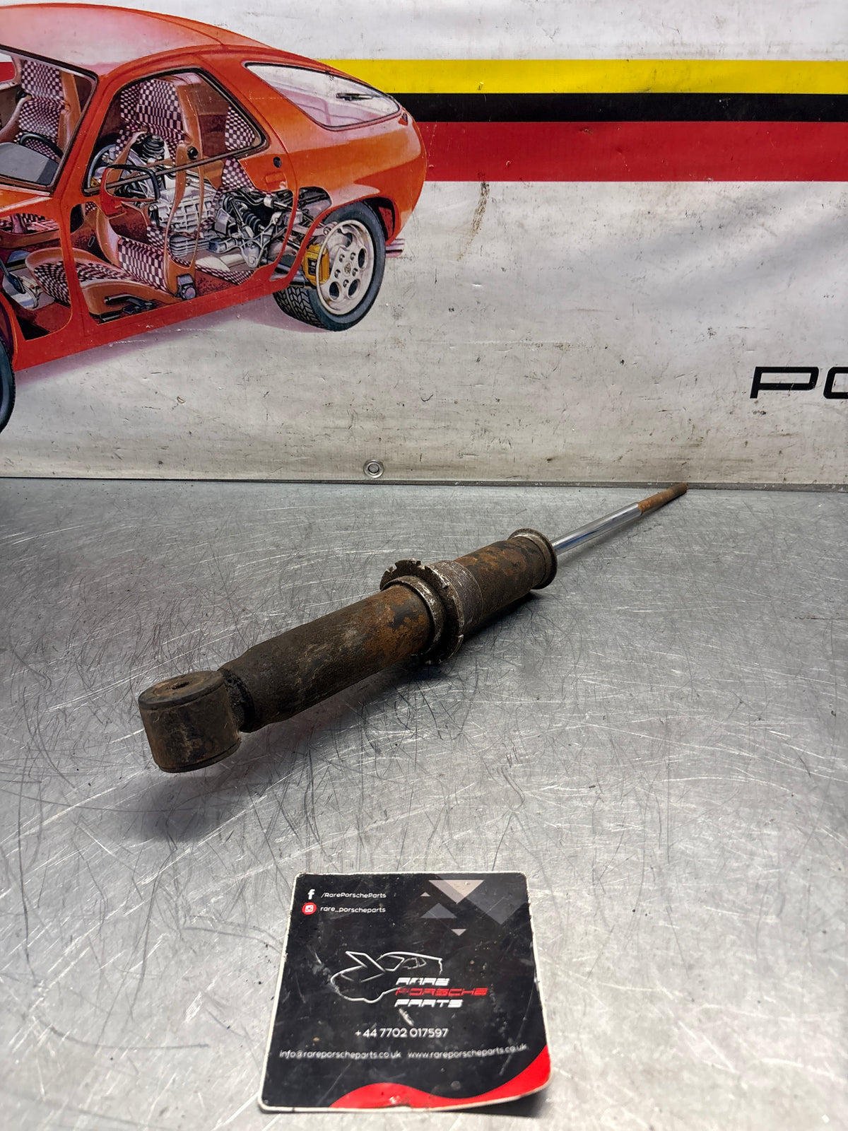 Porsche 911 964 rear shock absorber, used 96433305700