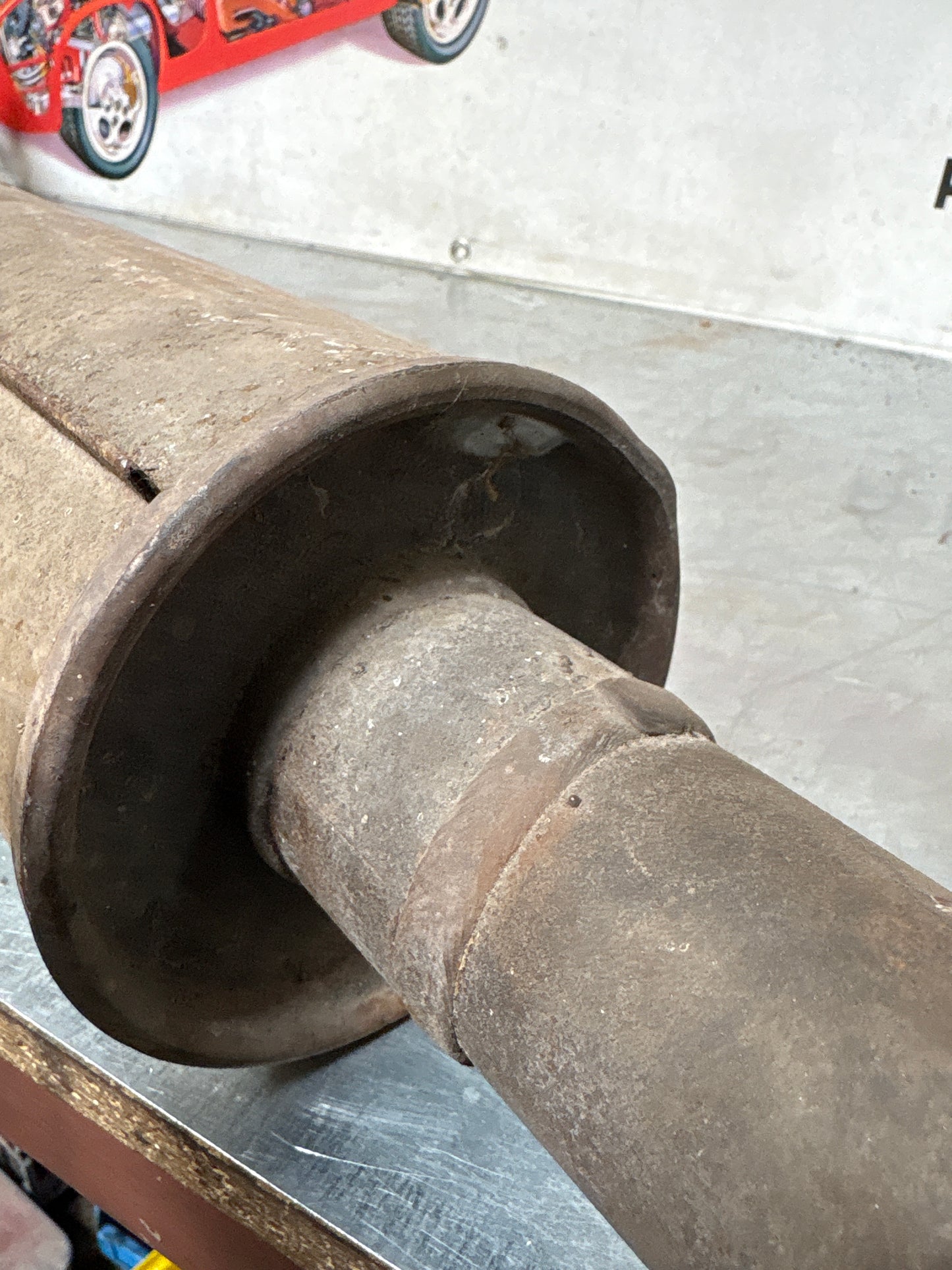 Porsche 944 exhaust middle section, used 94411108201 / 94411108300