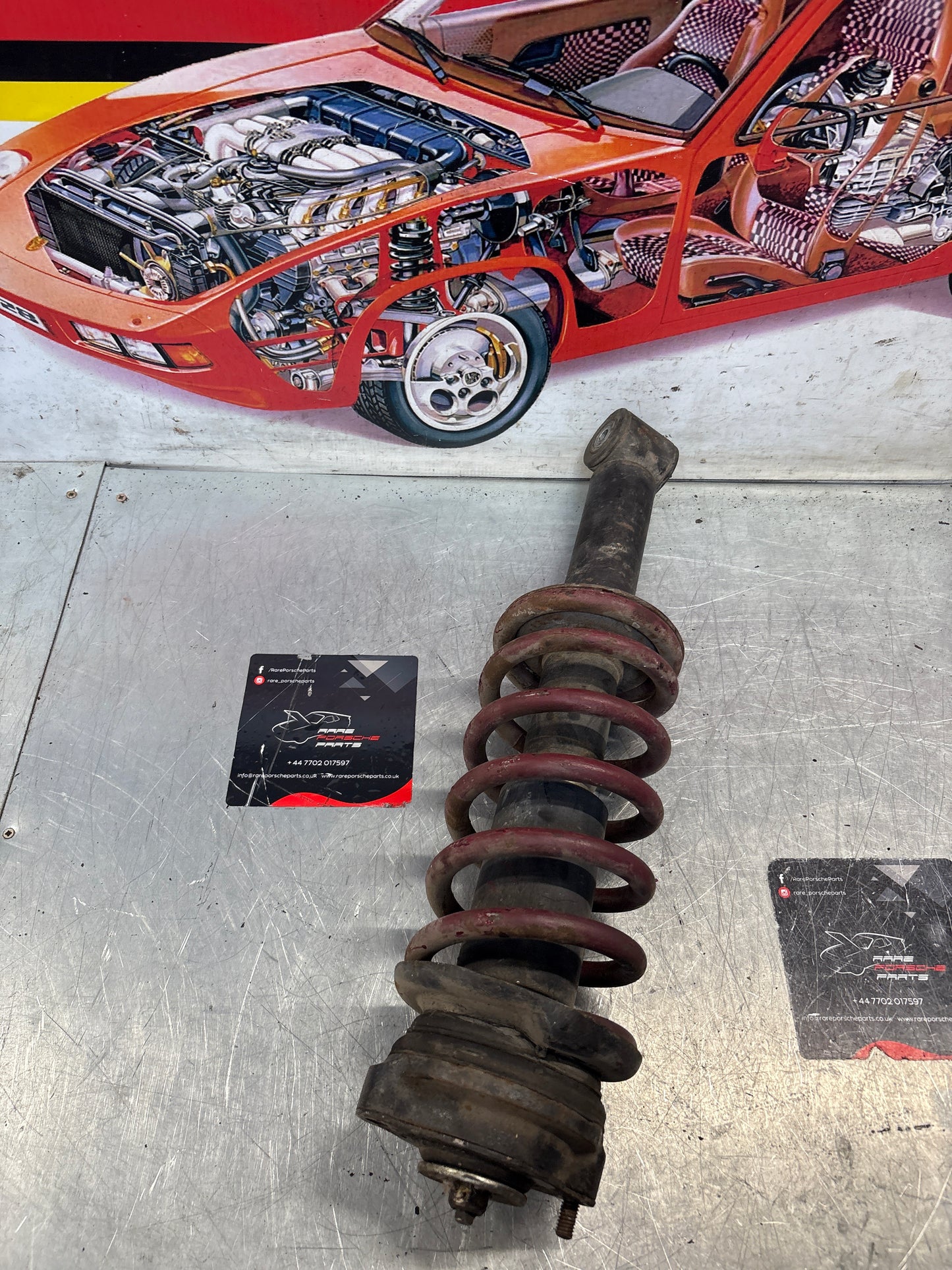 Porsche 928 front shock absorber, used 92834305504