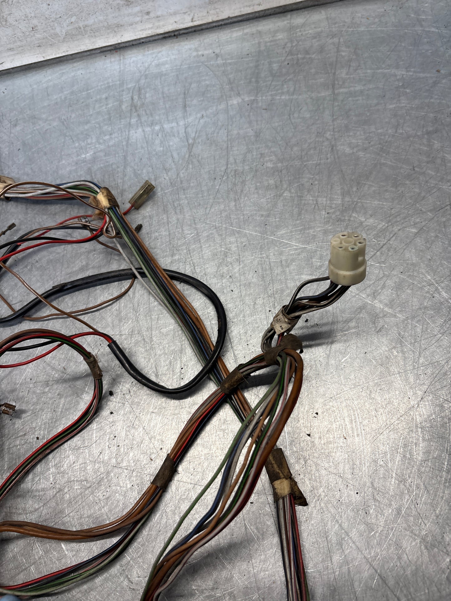 Porsche 924 76-79 rear end loom double fuel pump, used 477971011B