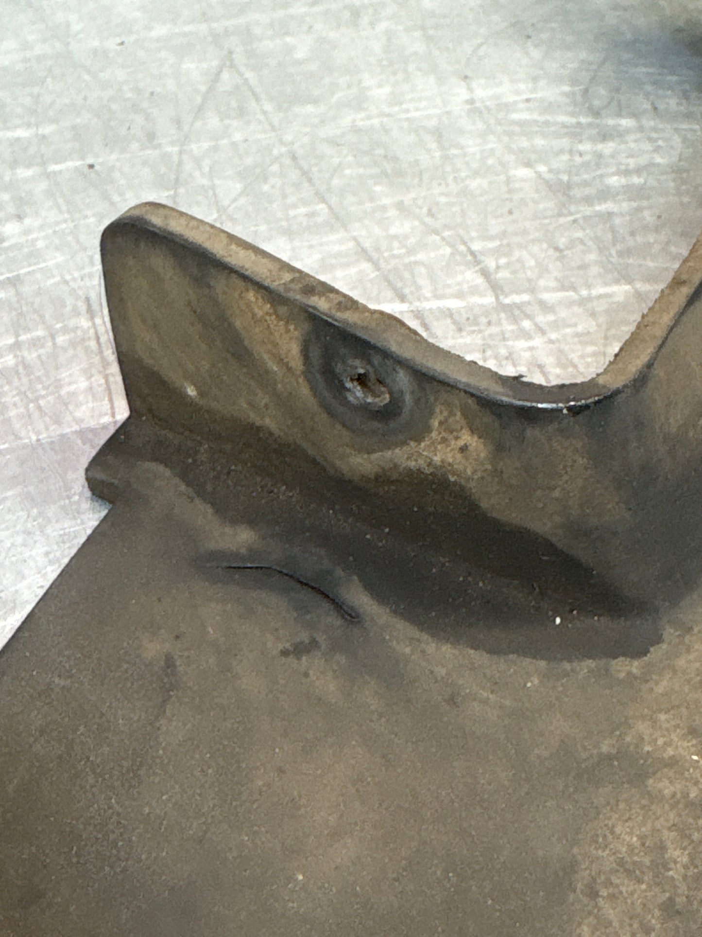 Porsche 944 front right bumper cover rubber insert, used 94450534800