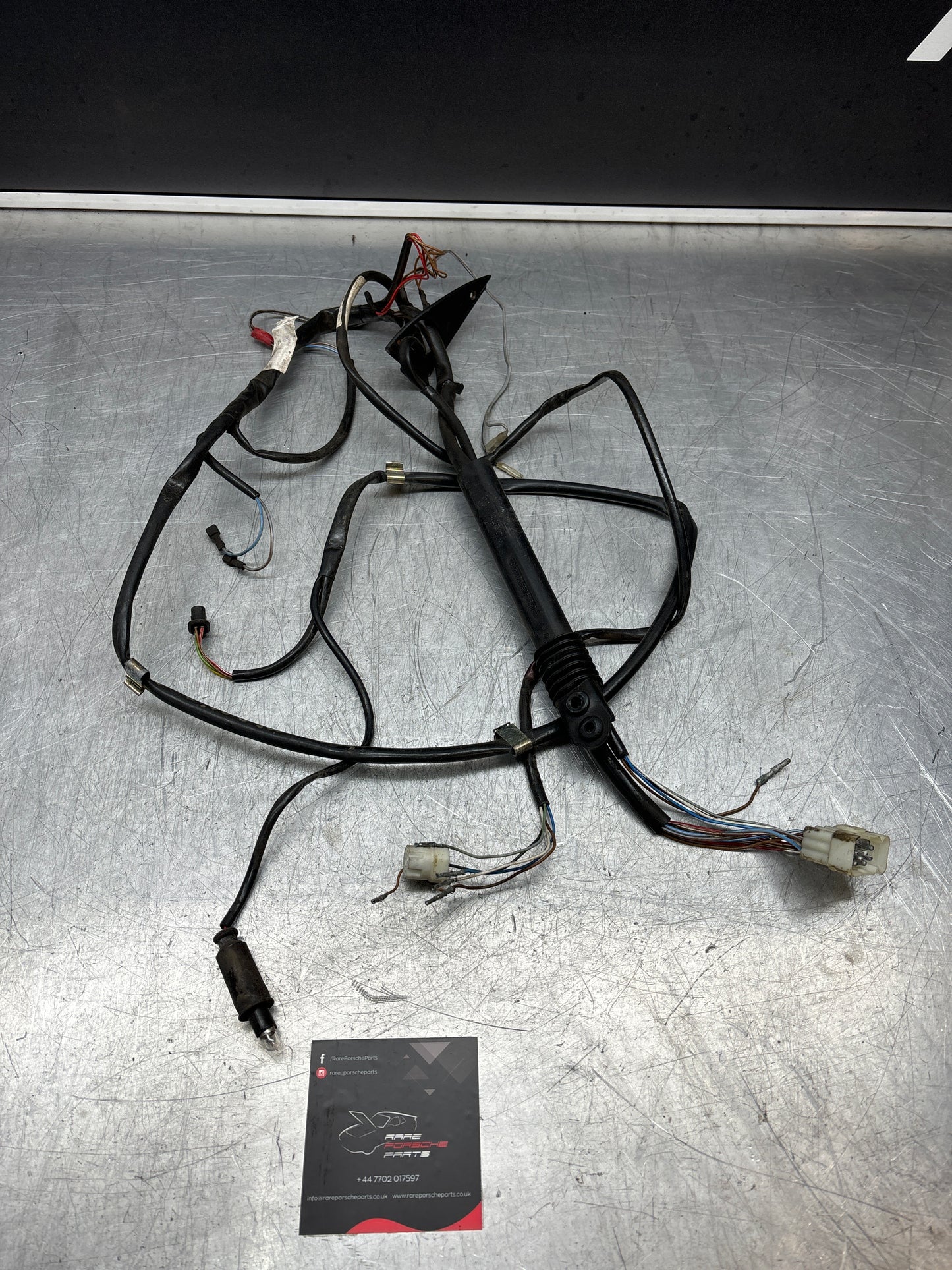 Porsche 928 S2 1986 Left Door wiring harness, loom, from a car, used 92861216702