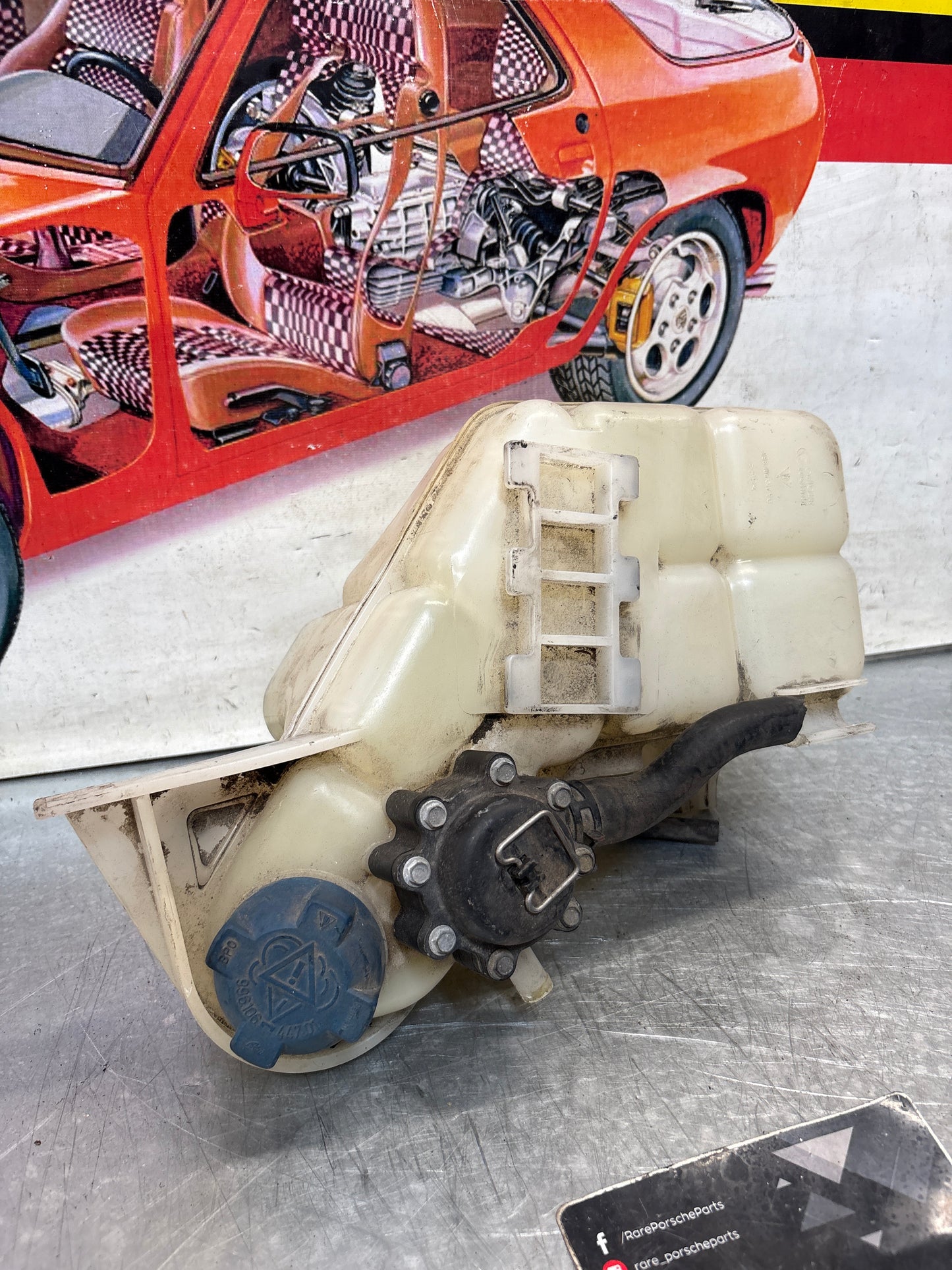 Porsche 911 996.1 coolant expansion tank, used 99610604756