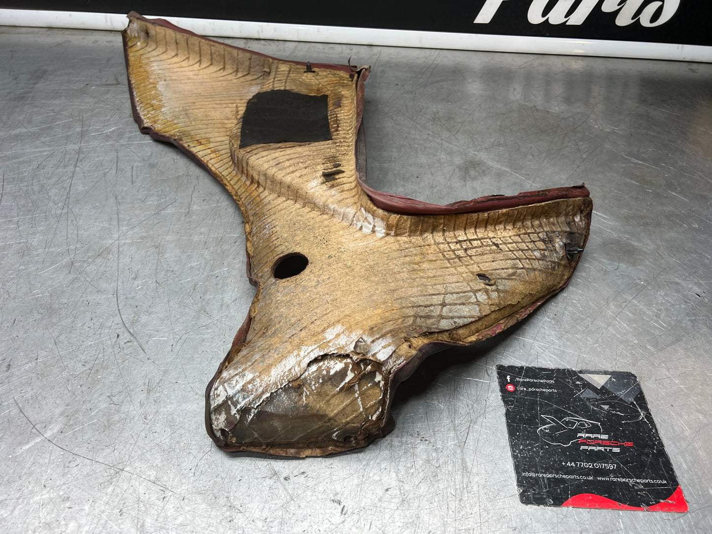 Porsche 944 burgundy rear interior C Post trims/cards. Quarter panel trim used 94455502101 94455502201