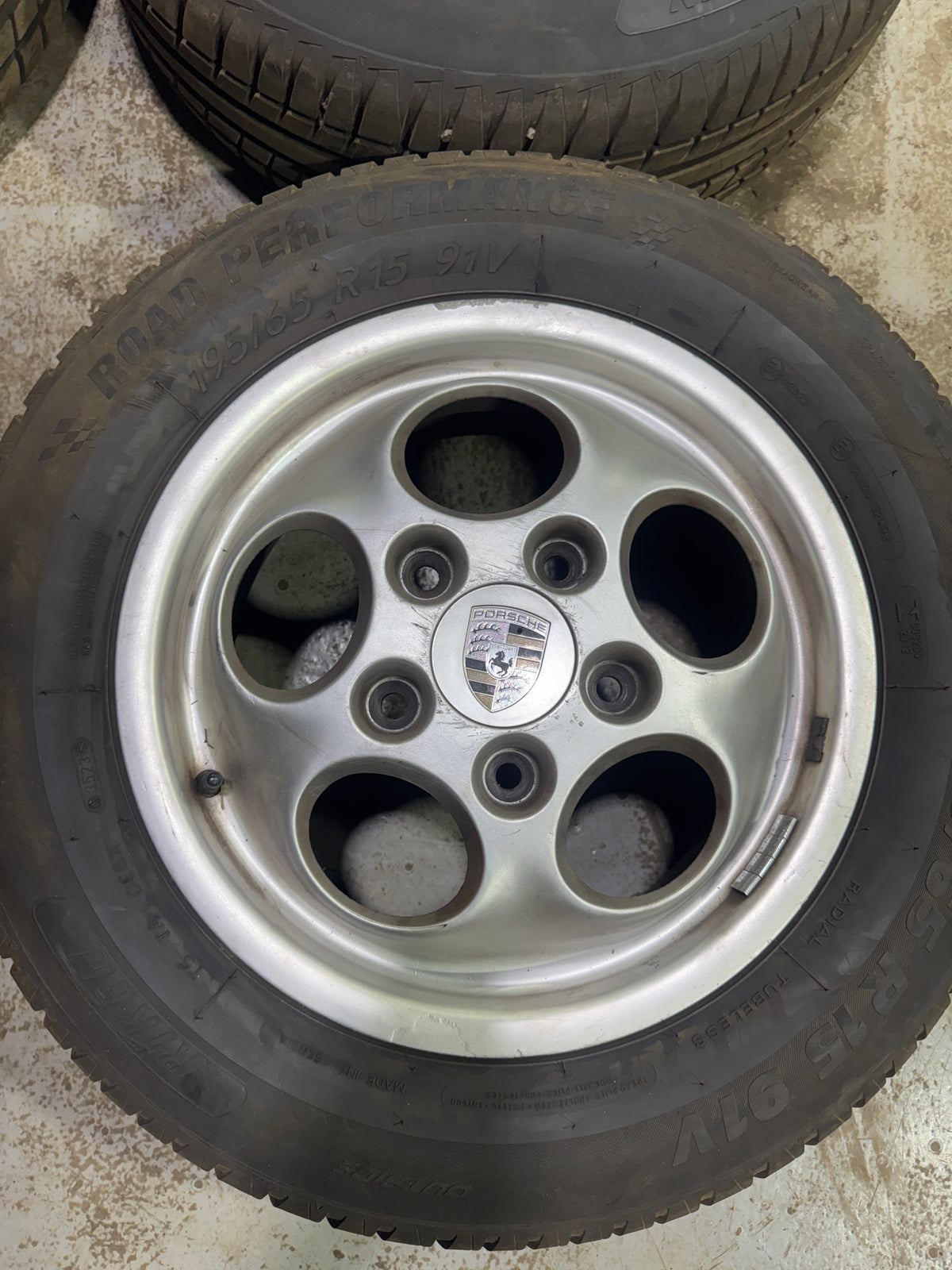 Porsche 924S tele dial Wheels. 6Jx15 ET52.3 - 94436210200- Used