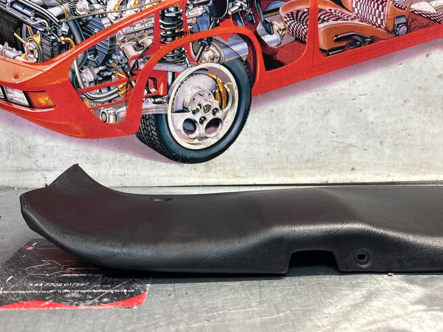 Porsche 924 944 sunroof mechanism trim panel Black 1984 onwards 94455594100