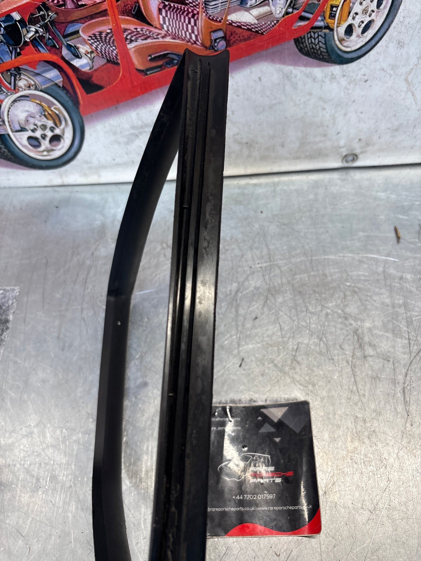 Porsche 968 rear right quarter window seal, used 94455553600