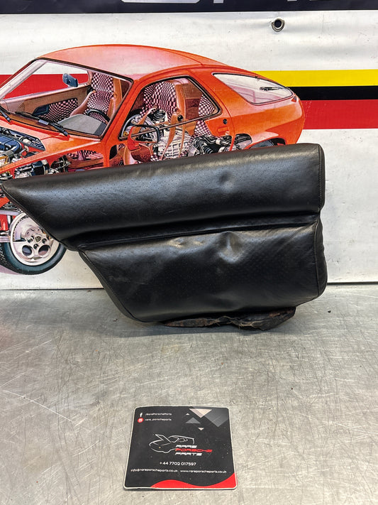 Porsche 928 rear left seat cushion, black, leather, used 92852205951