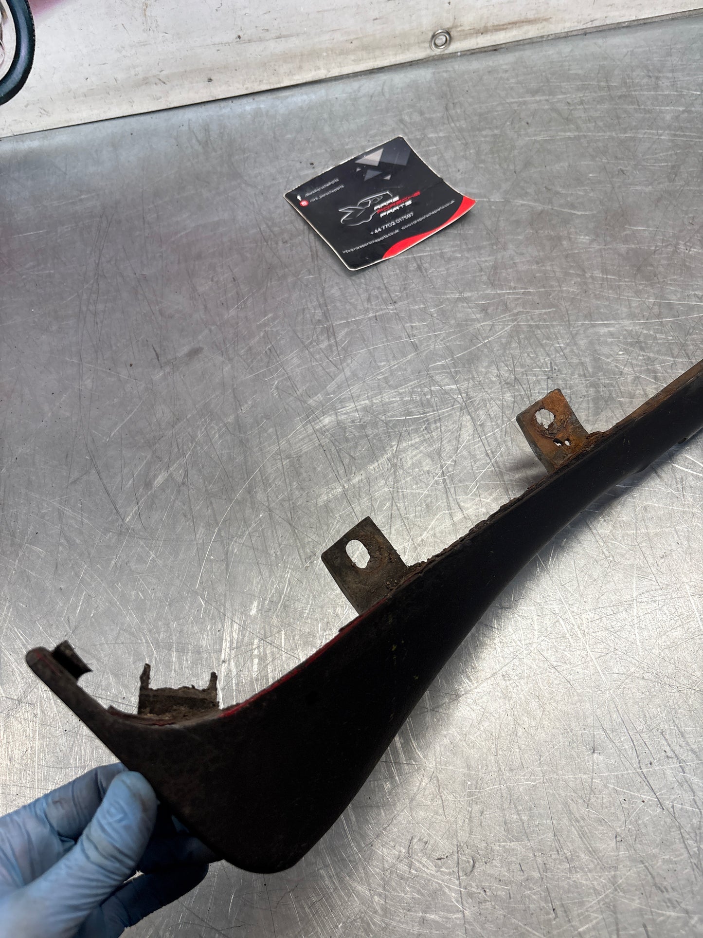 Porsche 944 lower door sill trim molding right side, used 9515591600