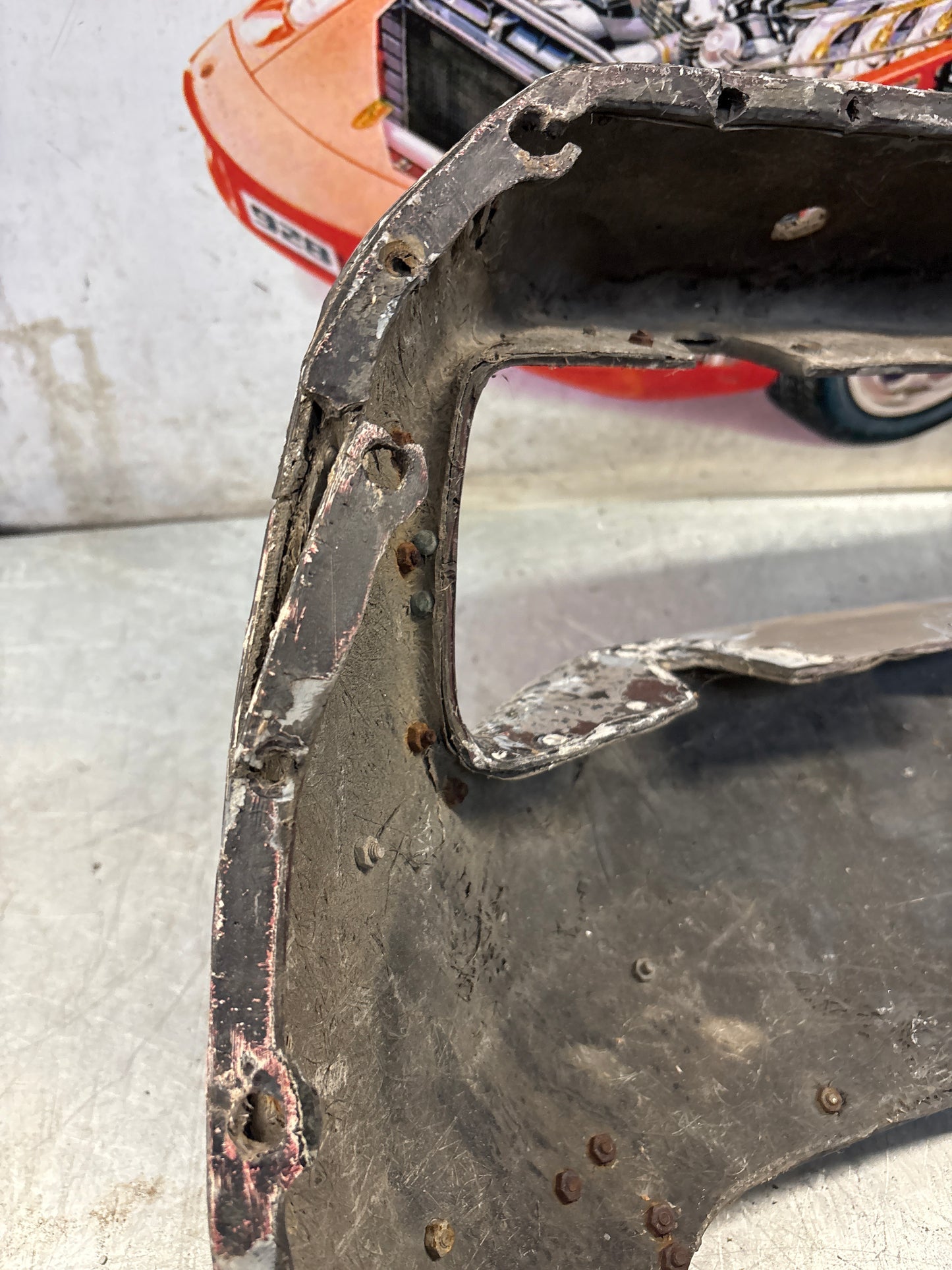 Porsche 928 front bumper cover panel, used 92850501306