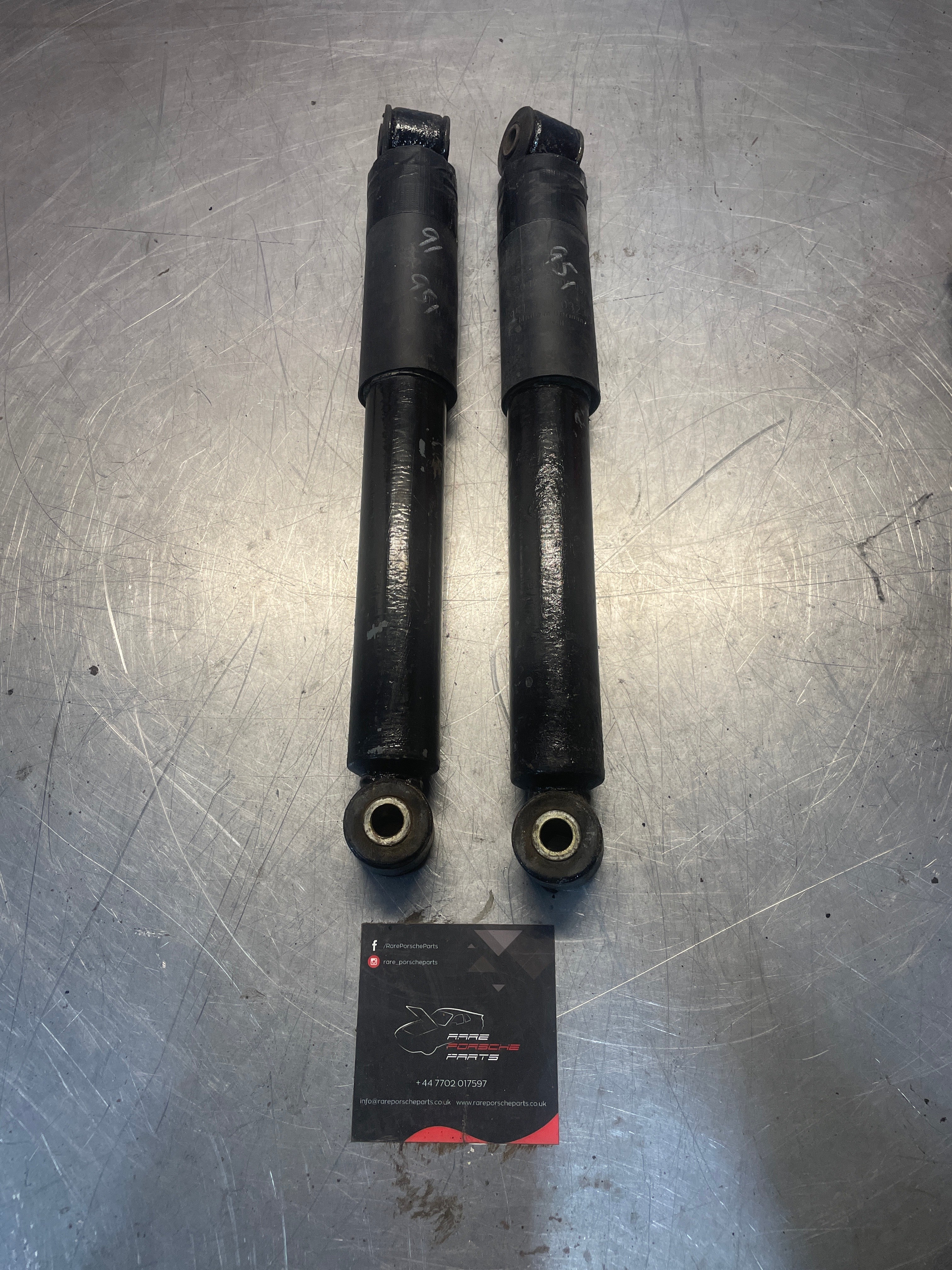 Porsche 944 86- pair of rear suspension shock absorbers, used 95133303 ...